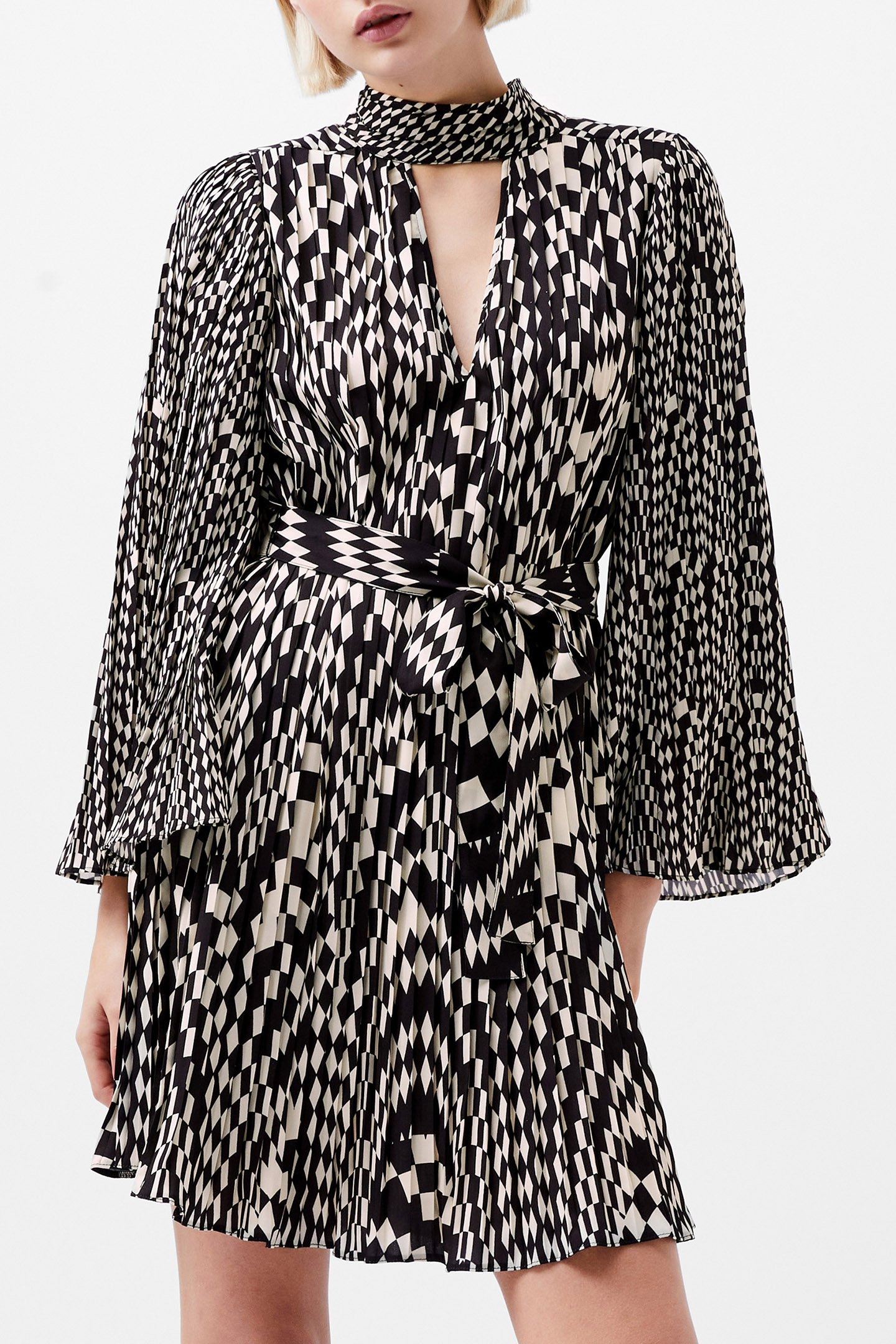 FERN ARIE PLEATED ELLA GGT DRS CLASSIC CREAM/BLACKO 1