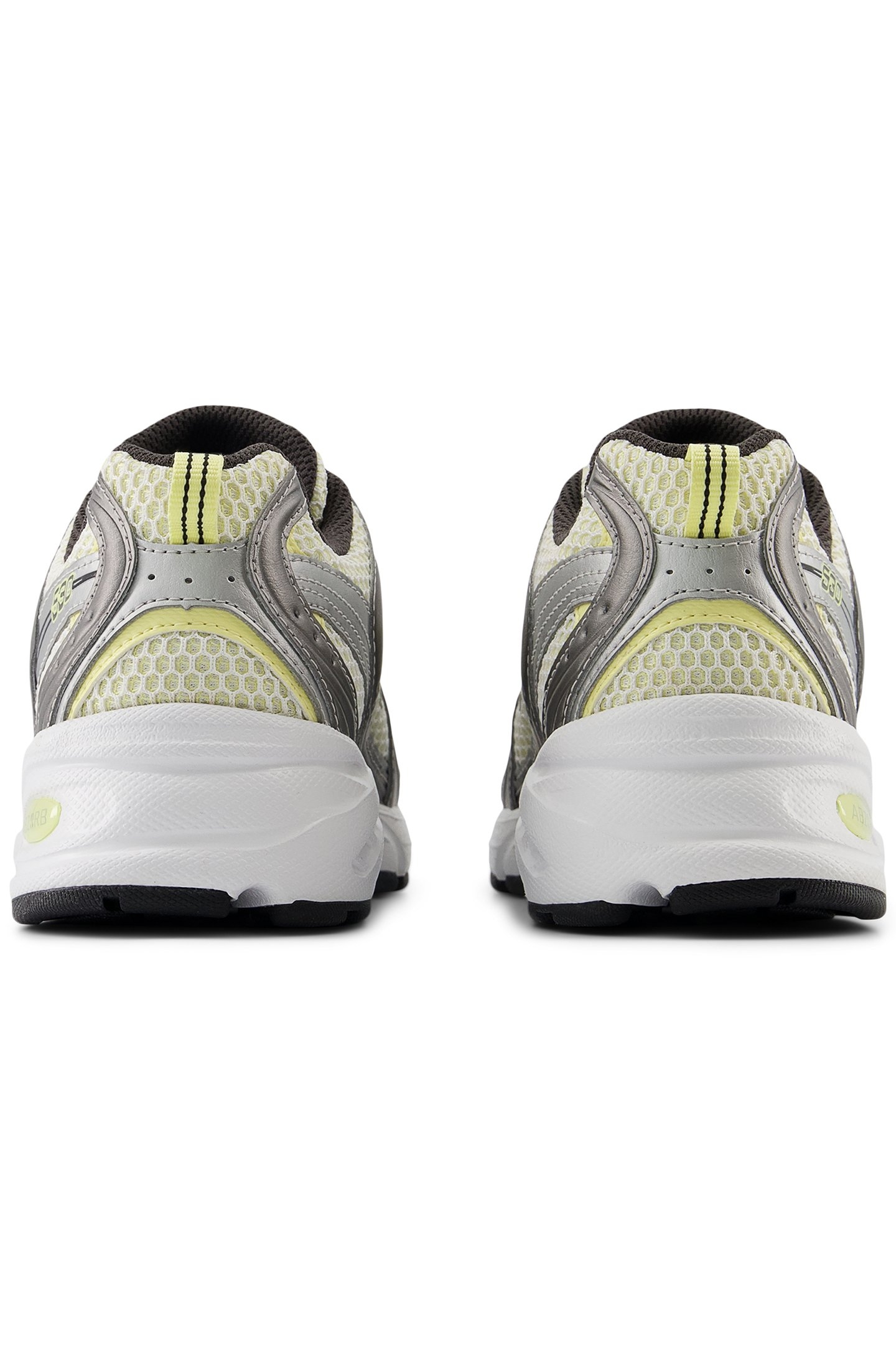U530ADG SNEAKERS IN SILVER METALLIC & YELLOW 4