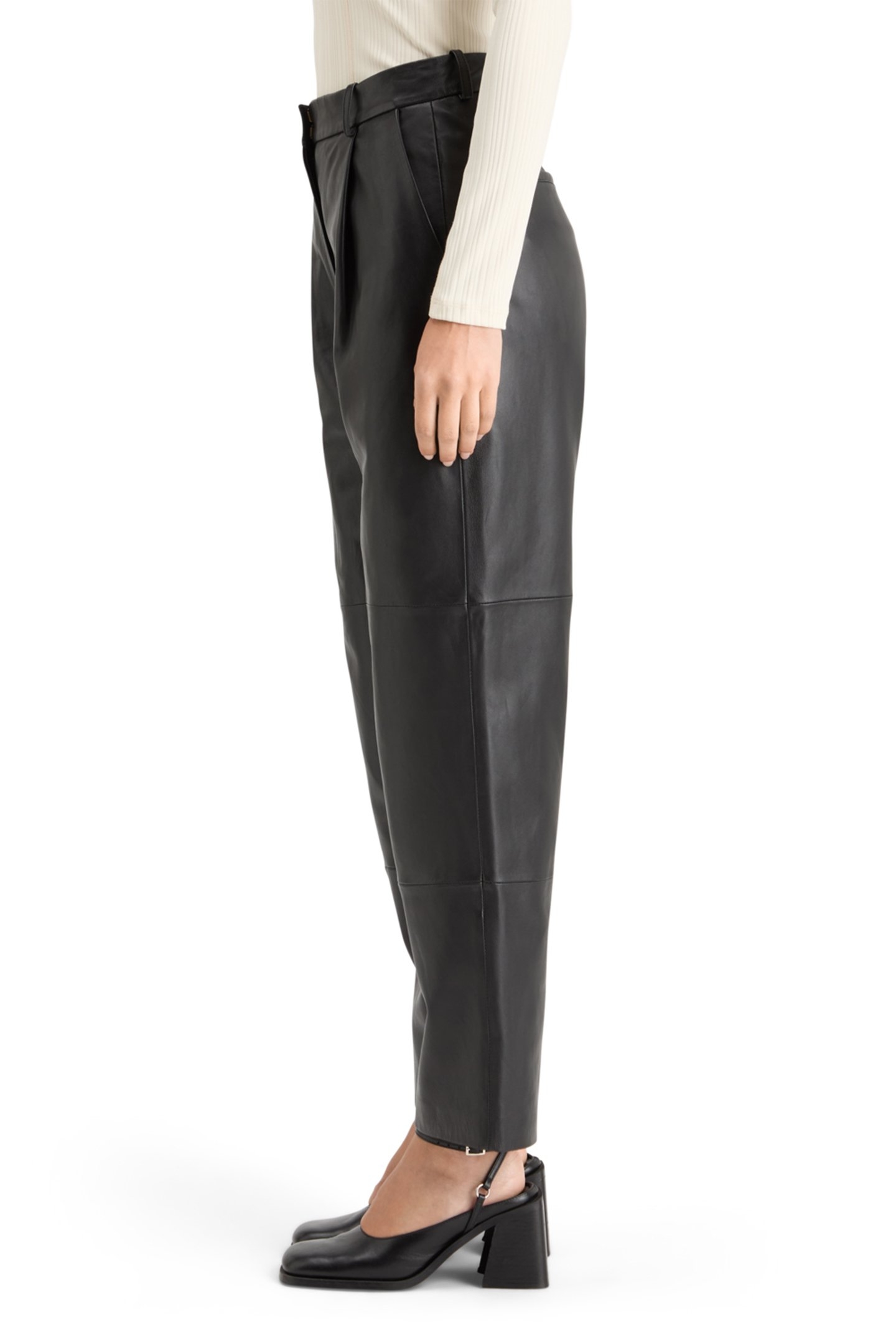 ROBYN NAPPA LEATHER PANT EVENING BLACK 7