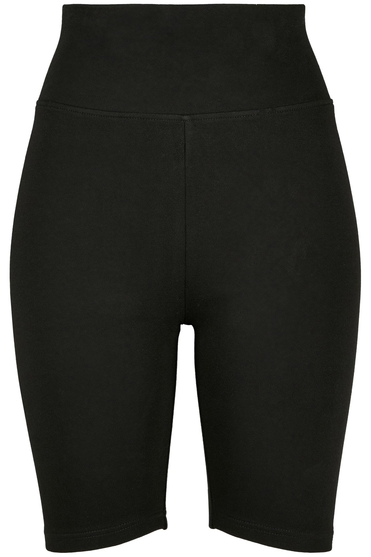 LADIES HIGH WAIST CYCLE SHORTS BLACK 2