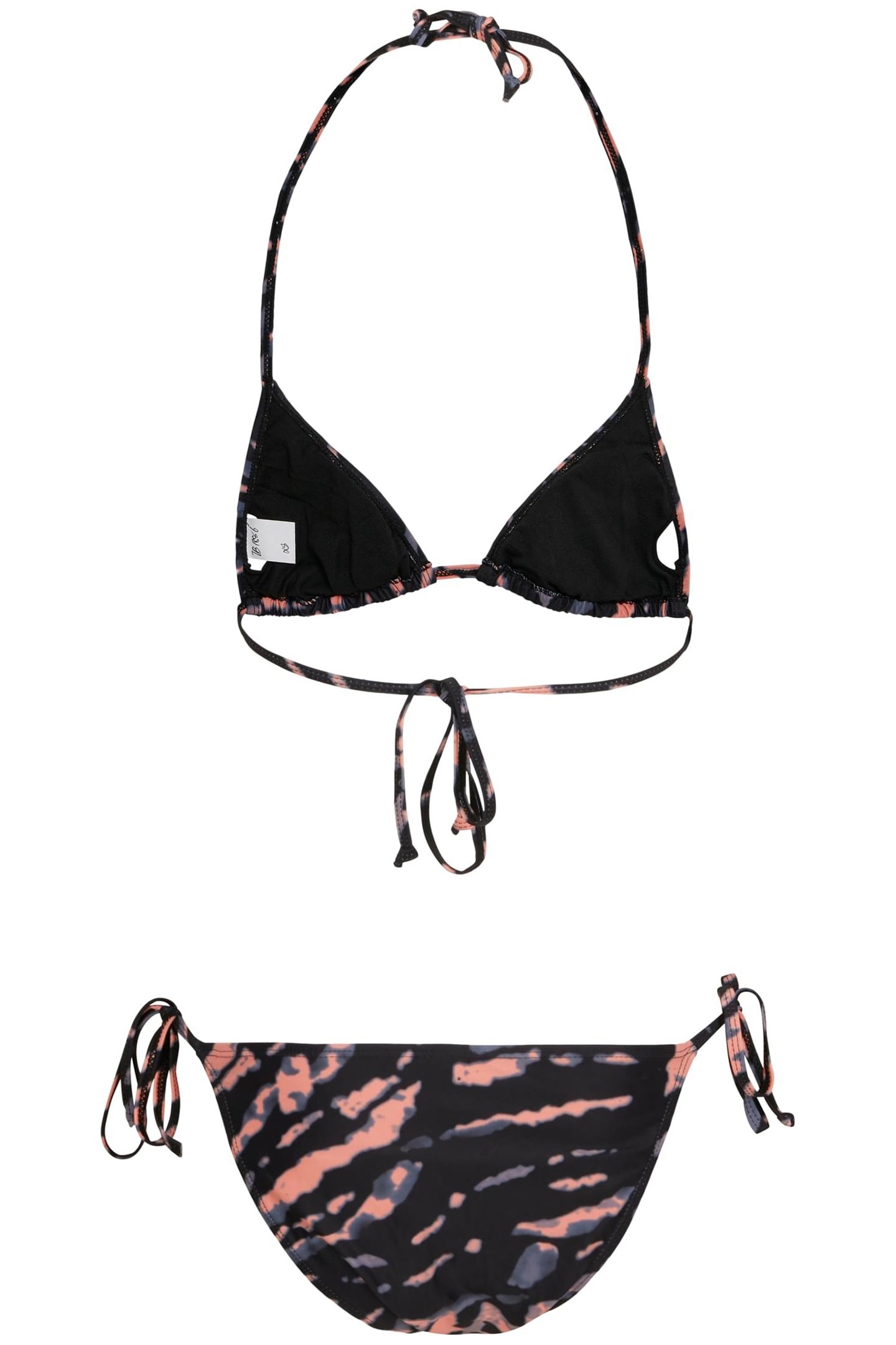 LADIES TIE DYE BIKINI VINTAGEBLUE/PAPAYA 2