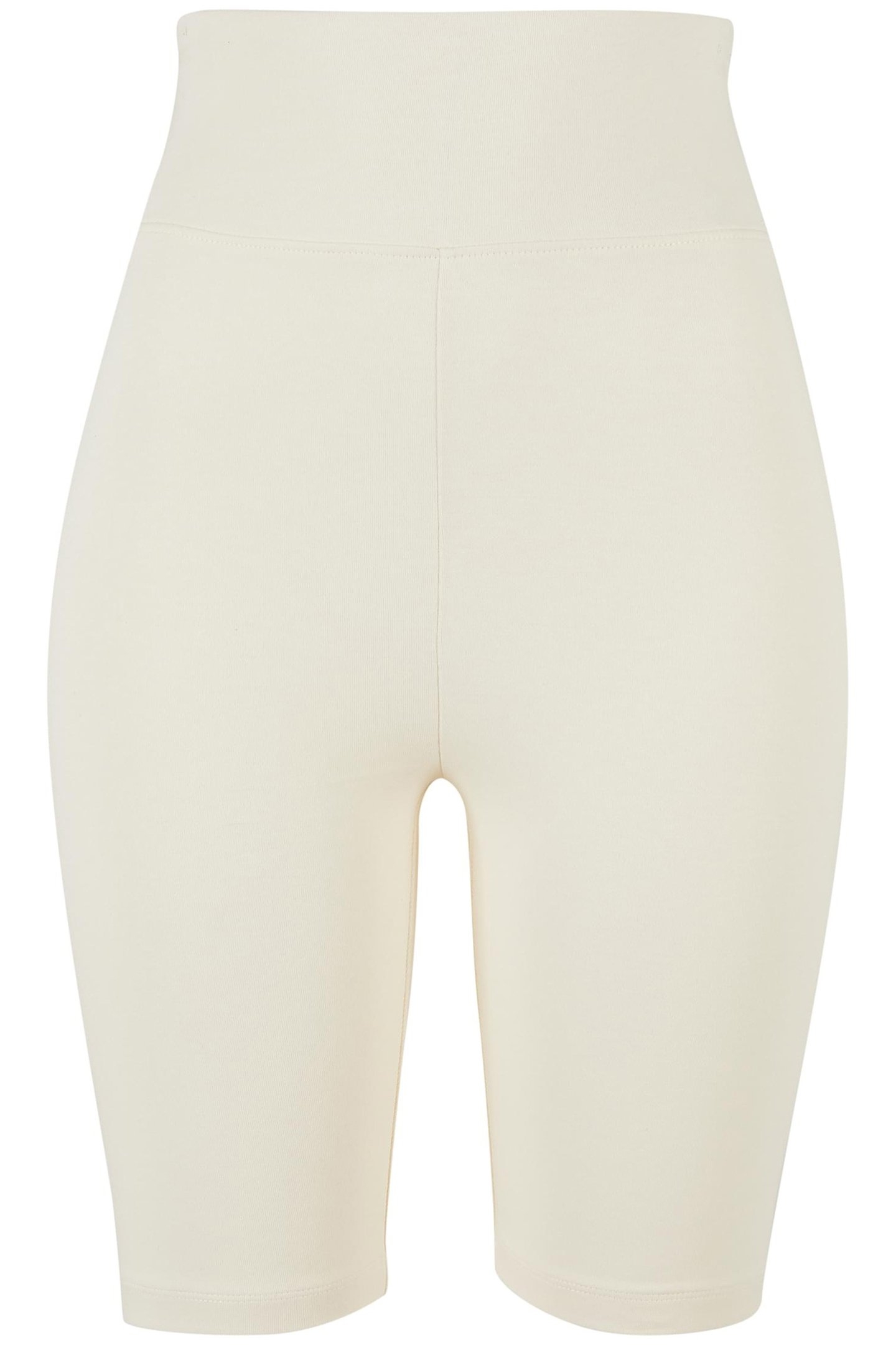 LADIES HIGH WAIST CYCLE SHORTS WHITESAND 1