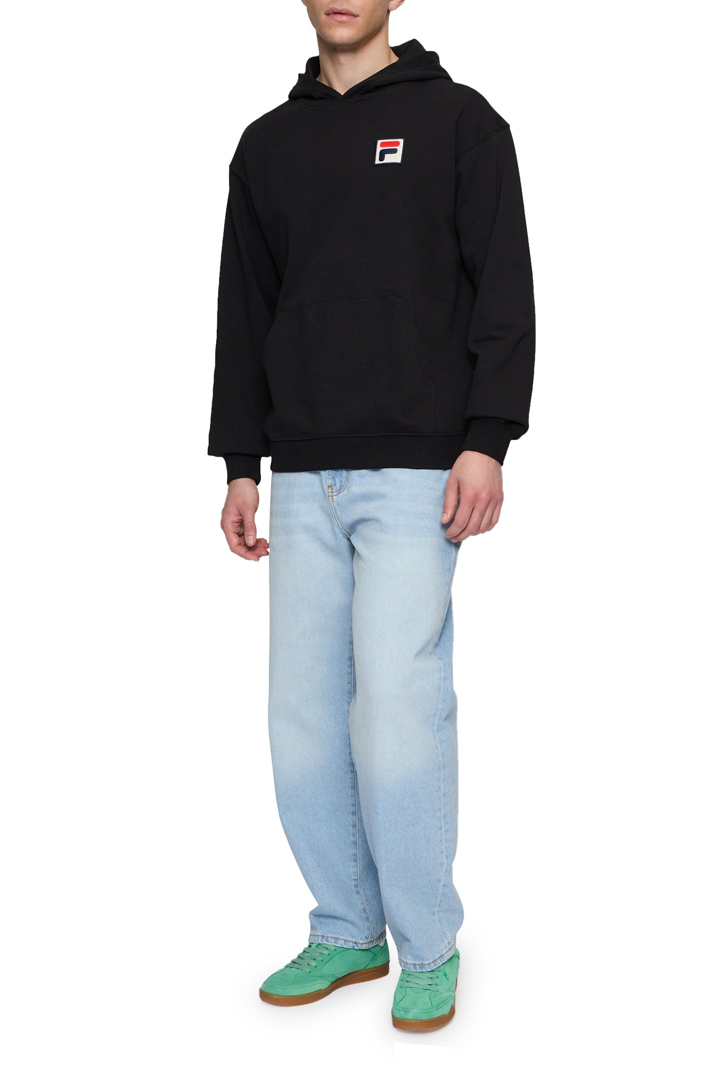 UNISEX BRACKNELL LOOSE HOODIE BLACK 3