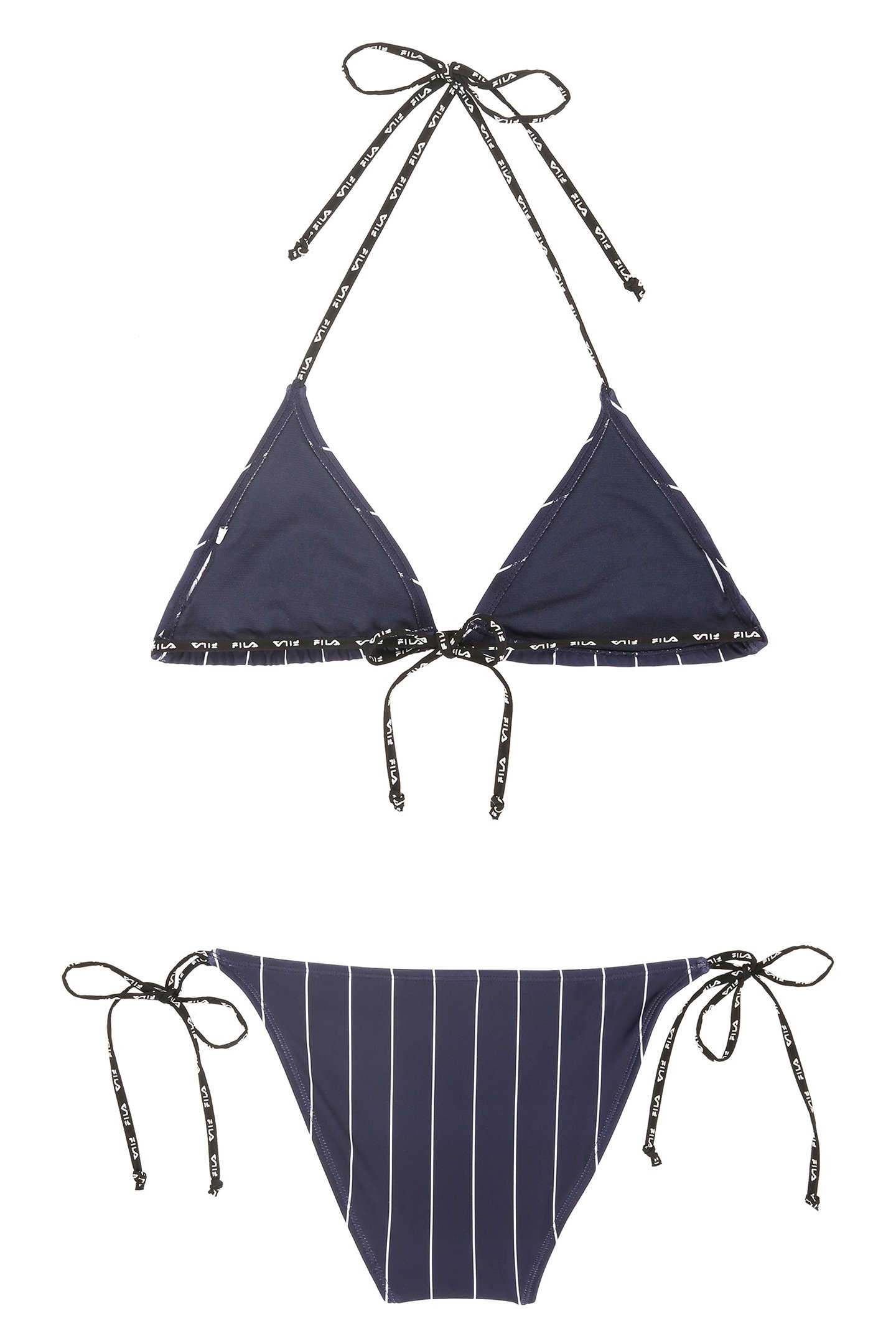 SMILA STRIPED TRIANGLE BIKINI BLACK IRIS/BRIGHT WHITE STRIPE 5