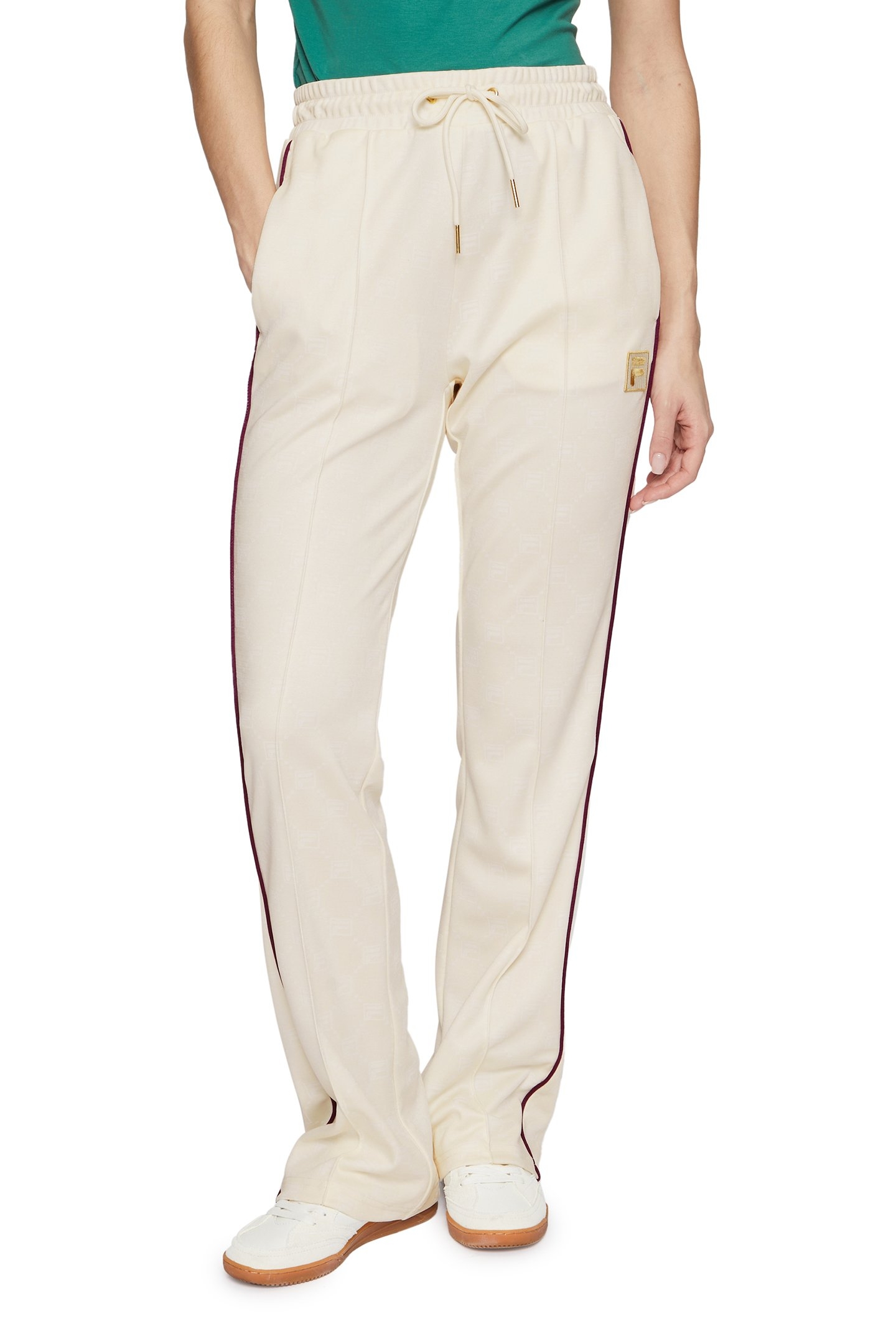LAMIM TRACK PANTS ANTIQUE WHITE F-BOX MONOGRAM AOP 1