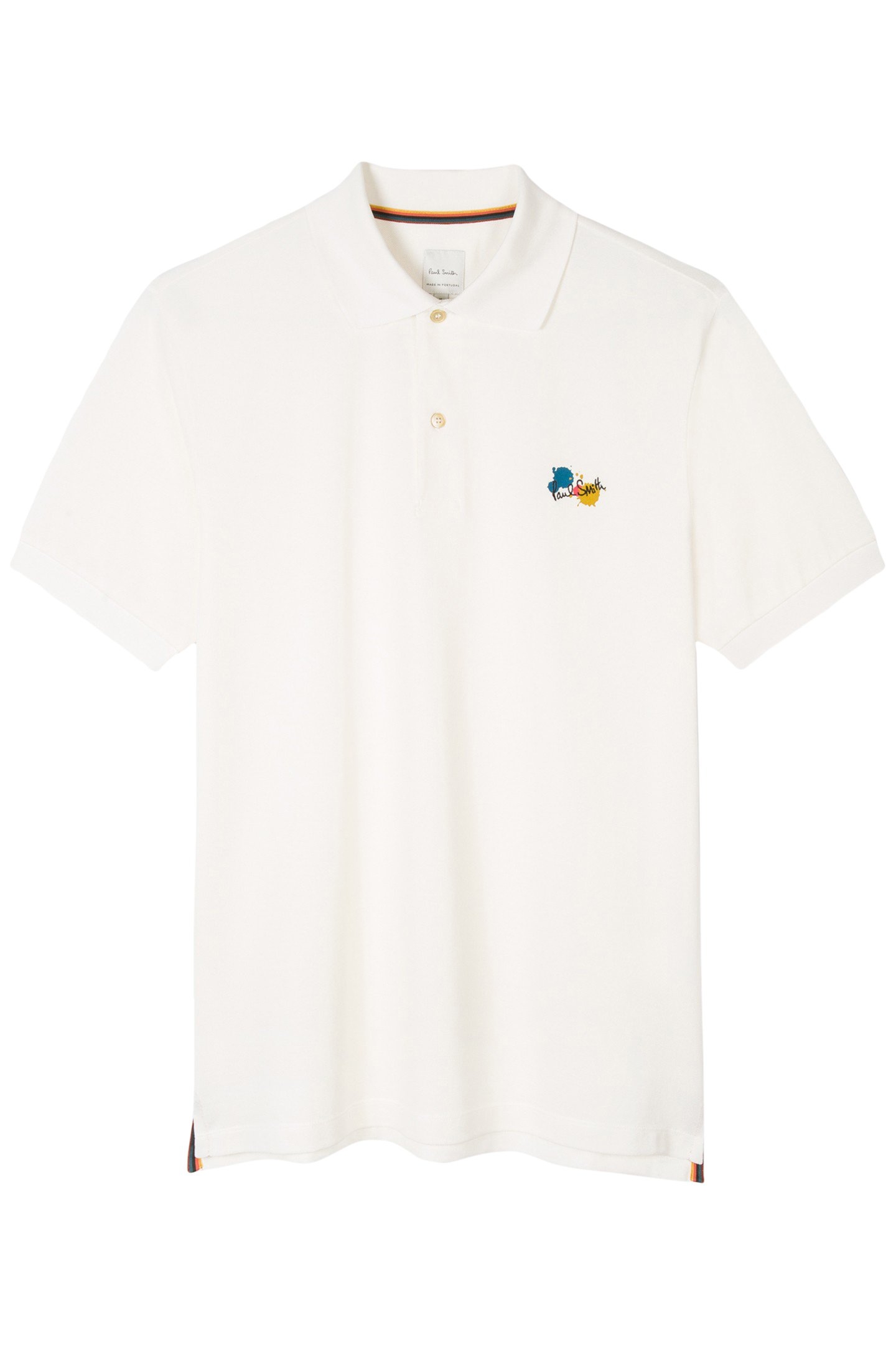 POLO SHIRT PAINT SPLATTER WHITE 3