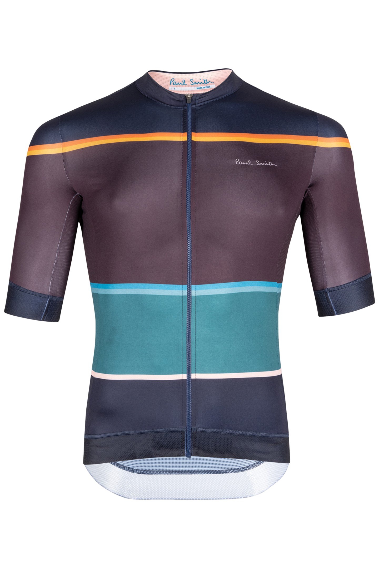 CYCLE JERSEY S/S BOLD STRIPE VERY DARK NAVY 3