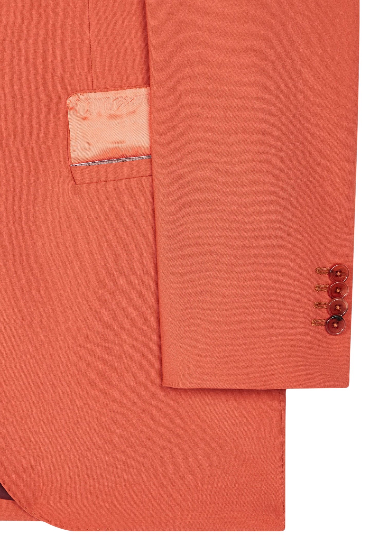 2 BUTTON JACKET CORAL RED 6