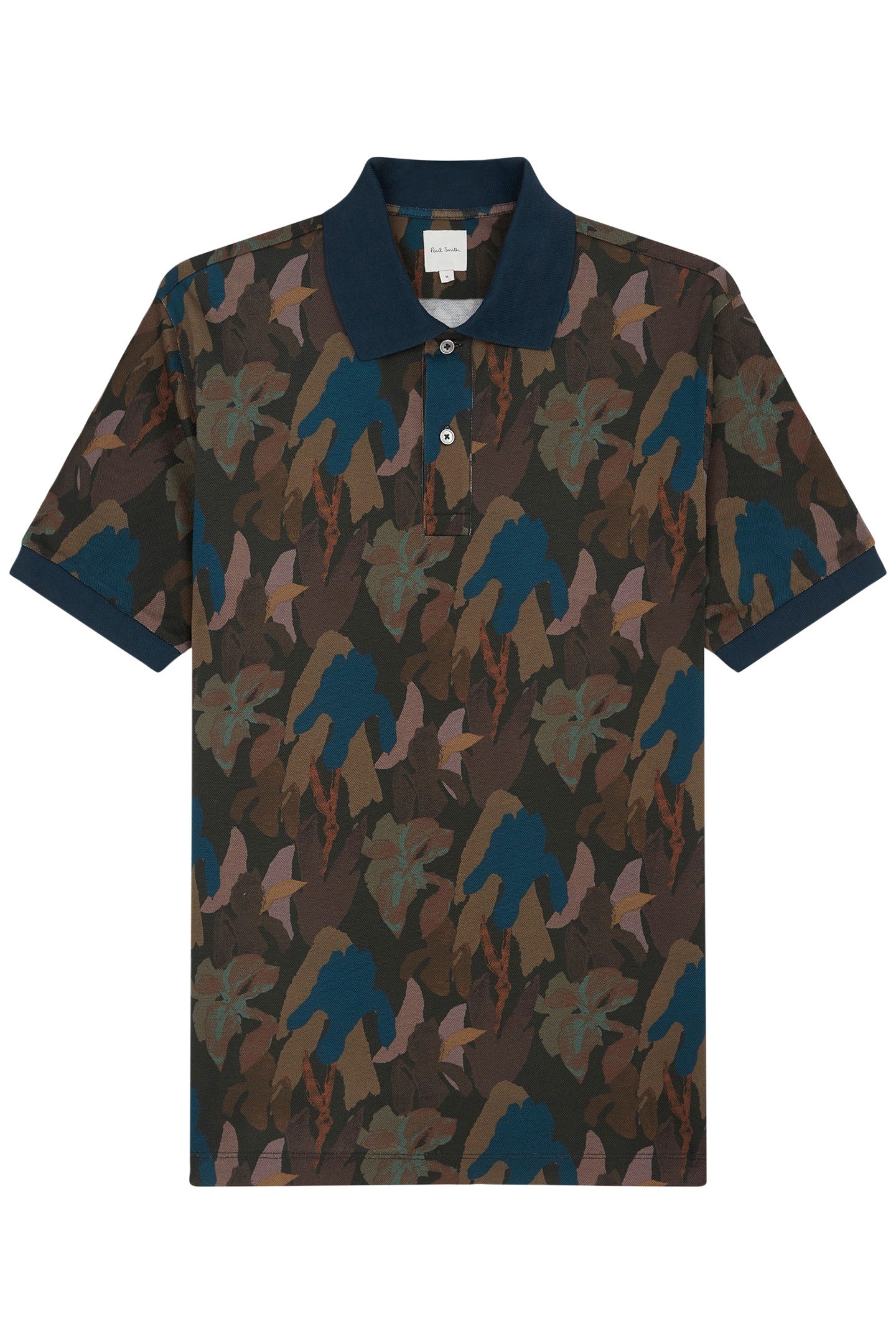 IRIS PRINT POLO DARK BROWN 1