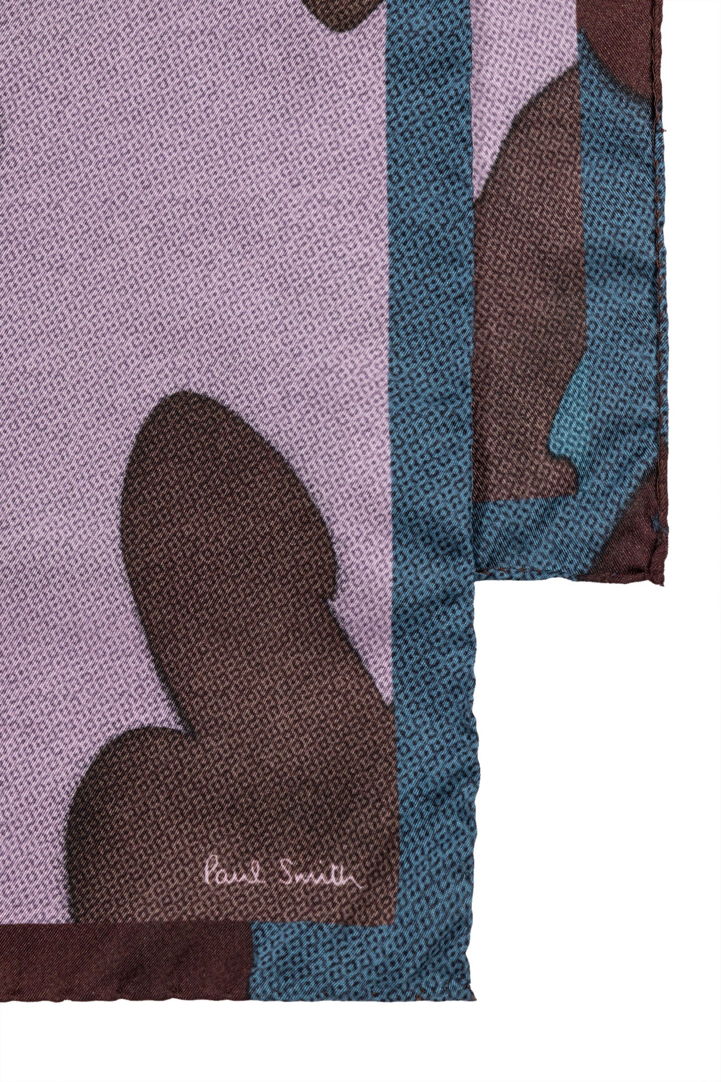 WOMEN SCARF SQ BIG FLOWER MAUVE 2