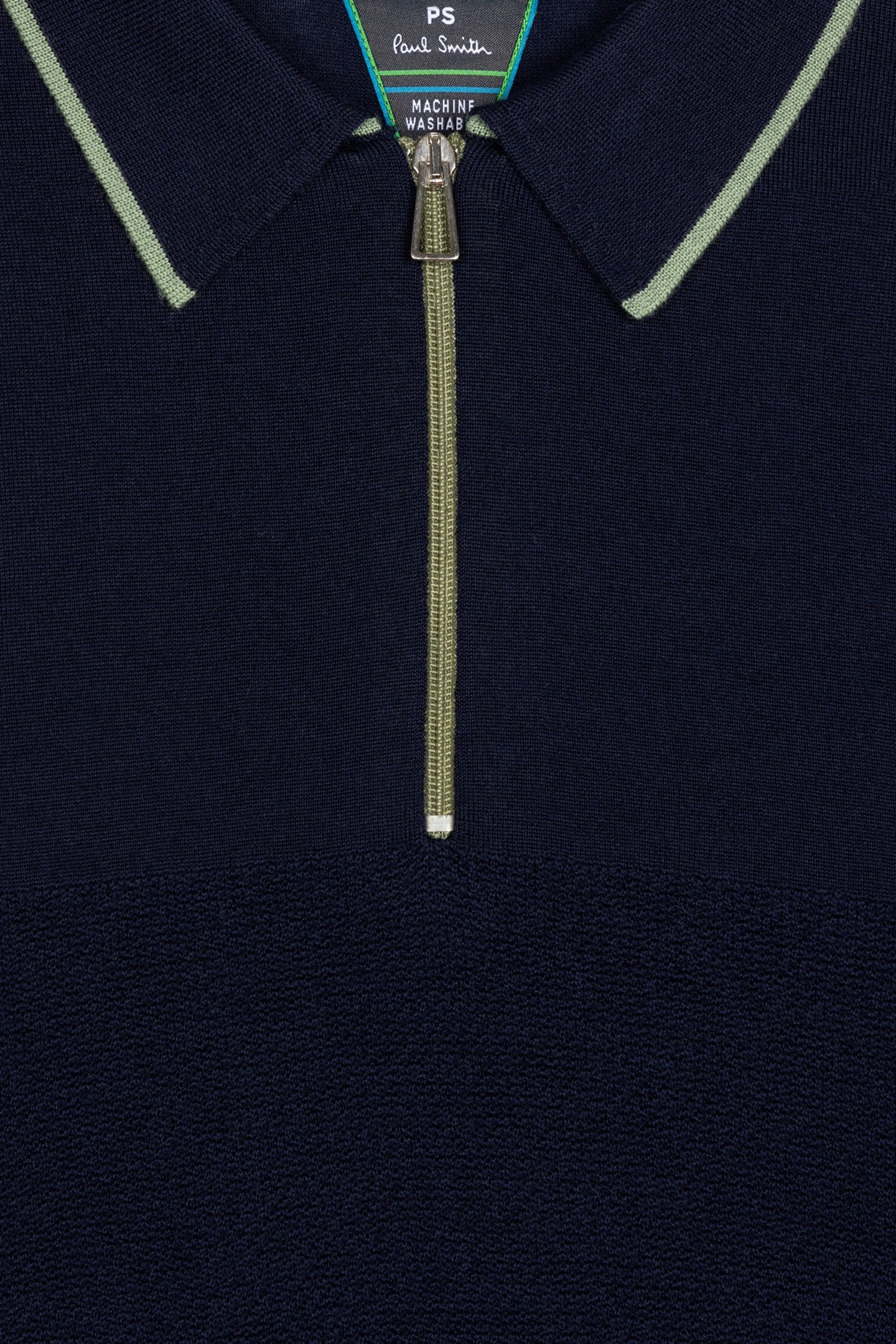 SWEATER ZIP NECK VERY DARK NAVY 2