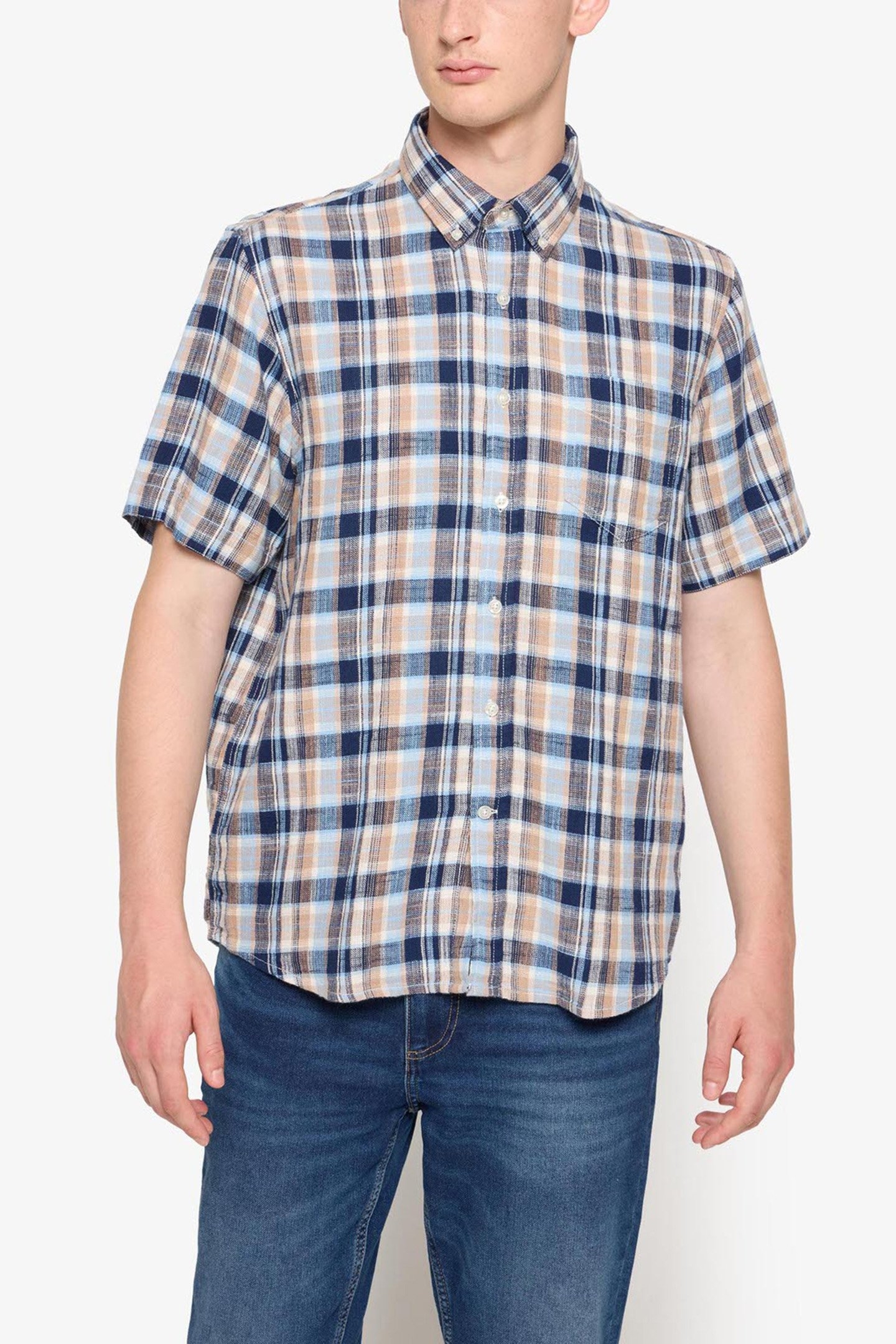 PANSI WAFFLE CHECK HAZEL BROWN 1