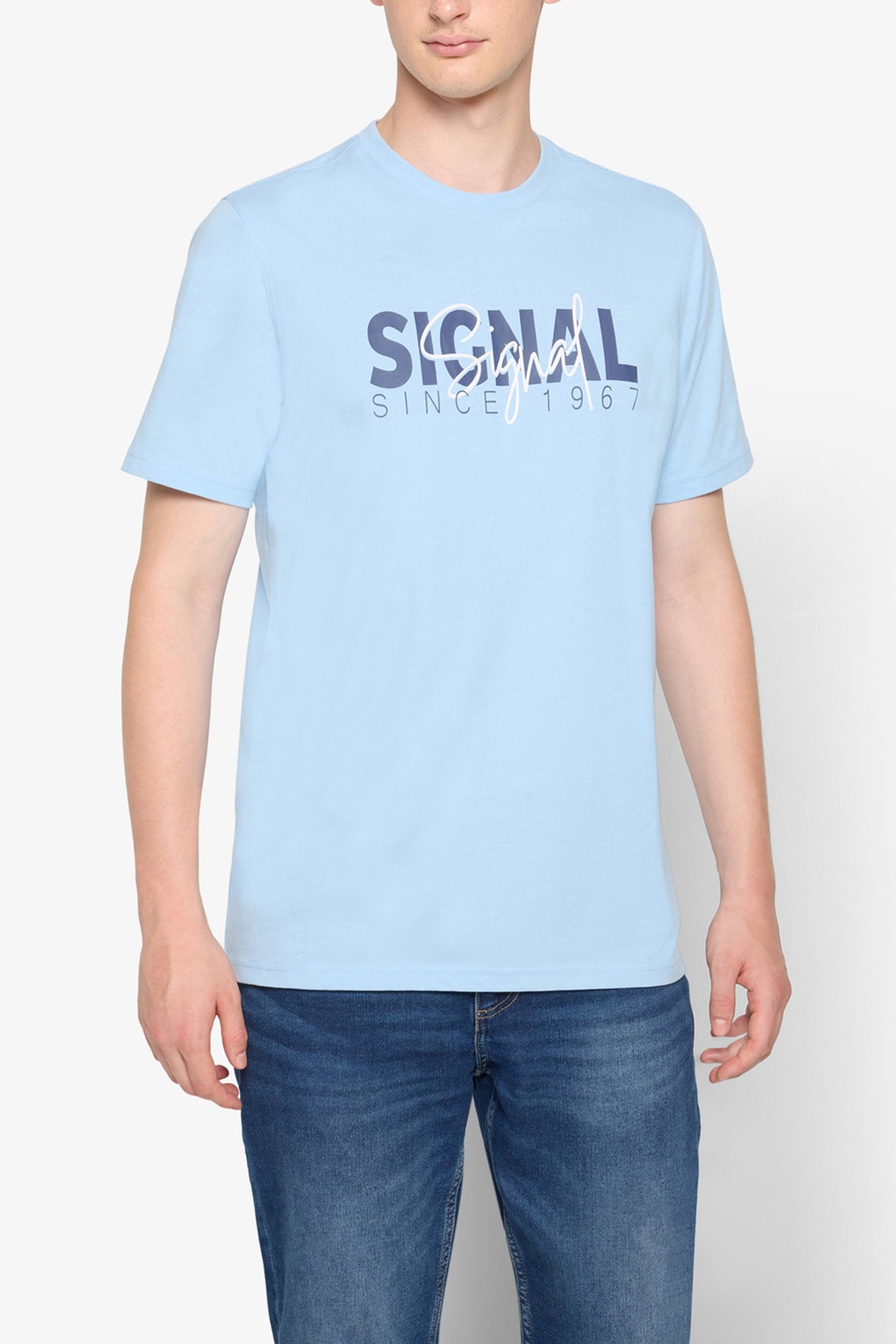 OWENSI PRINT TEE + BLUE PLACIDE MEL 1