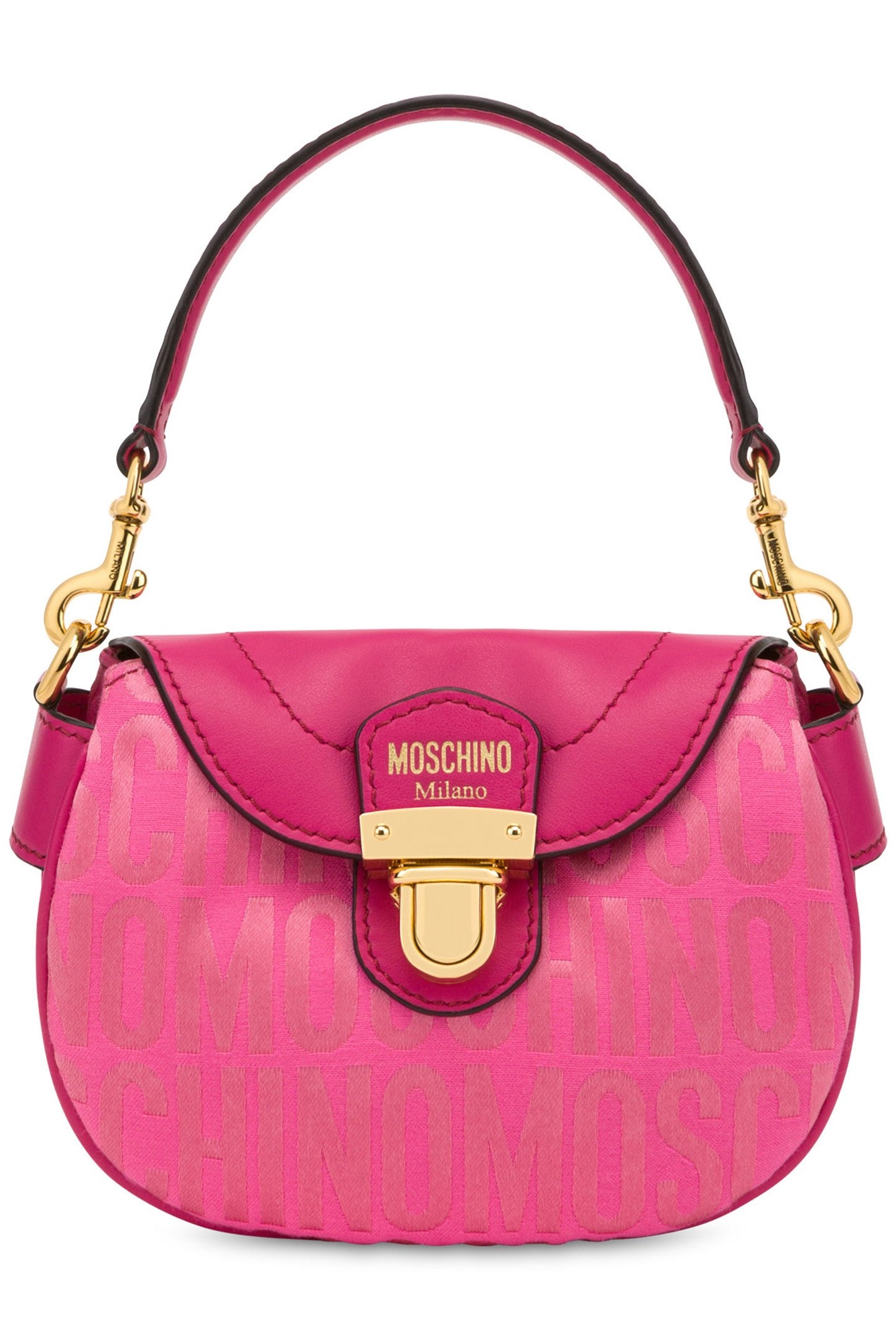 ALLOVER LOGO SMALL HANDBAG PINK 1