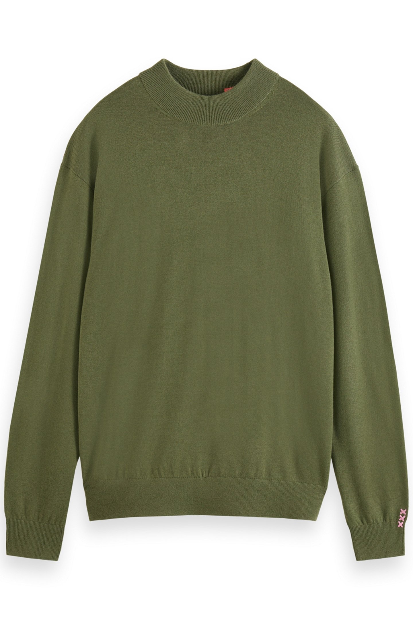 DROPPED SHOULDER MOCK NECK GREEN IVY 1