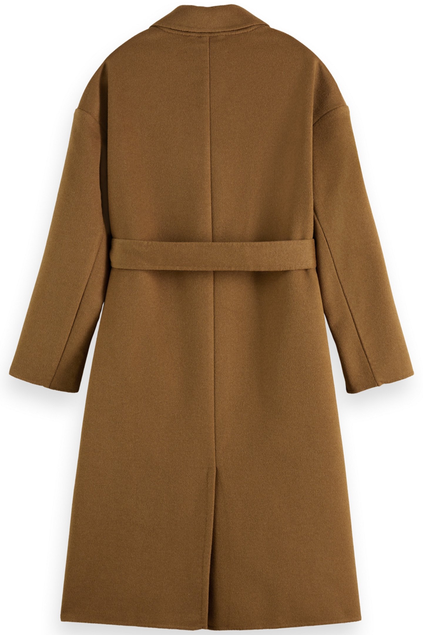 DOUBLE FACE WOOL BLEND COAT TOBACCO 2
