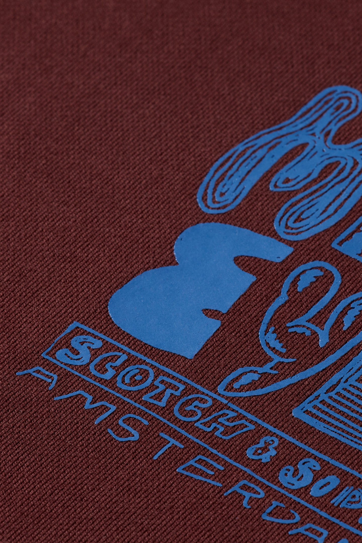 LEFT CHEST ARTWORK SWEATSHIRT RICH MAHOGANY 3