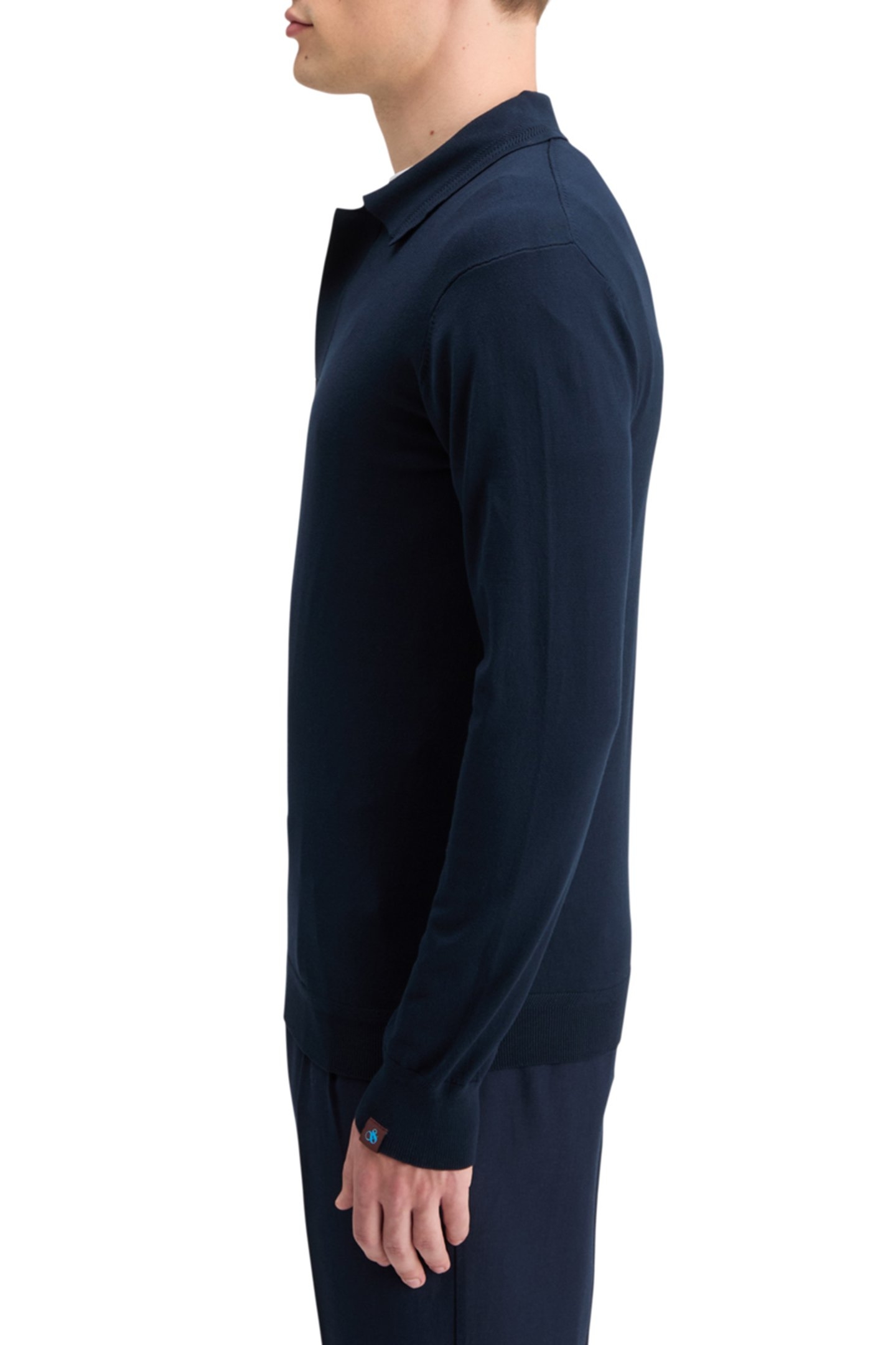 KNITTED POLO LONG SLEEVE NIGHT 7
