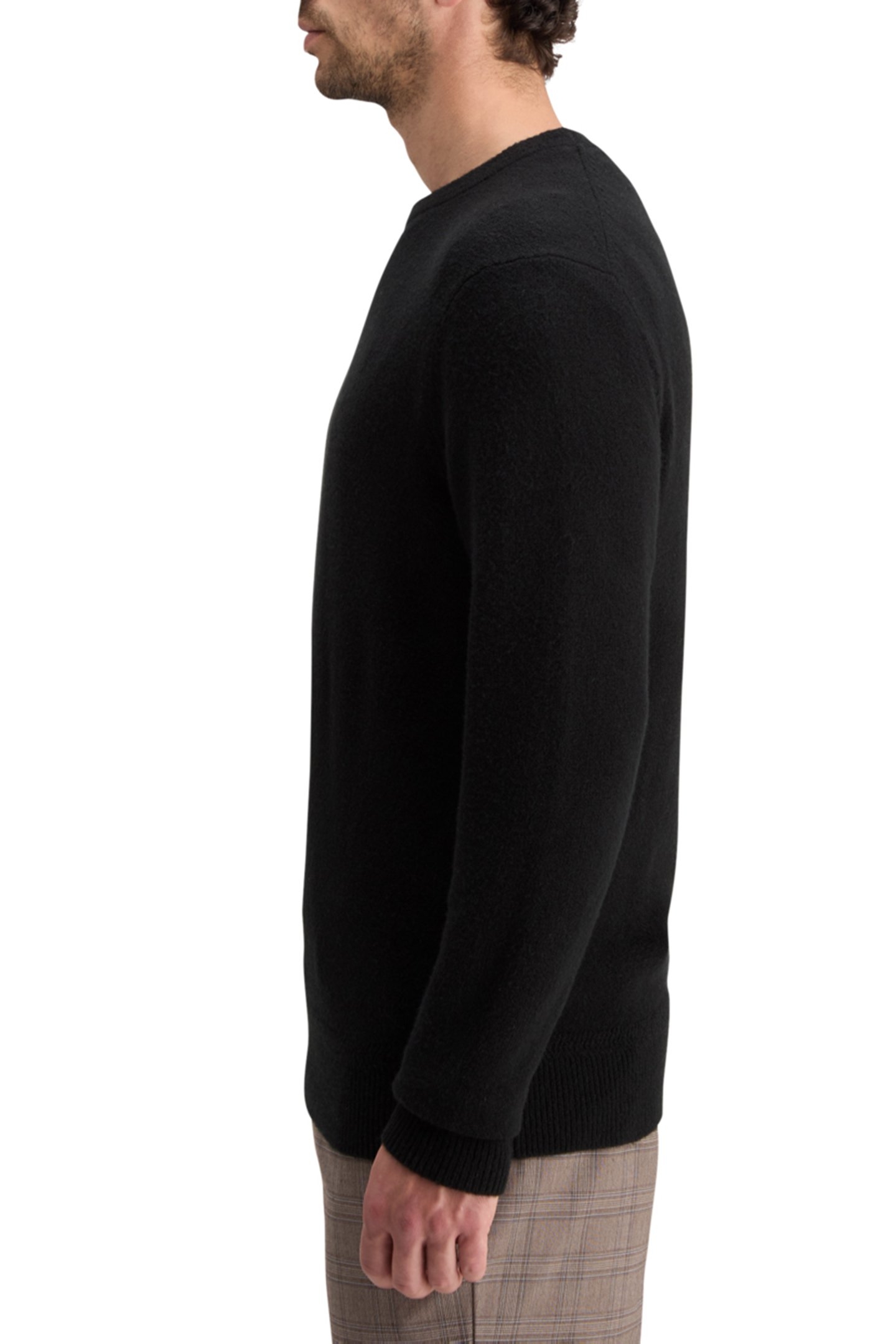 SOFT KNIT REGULAR FIT SWEATER BLACK 7