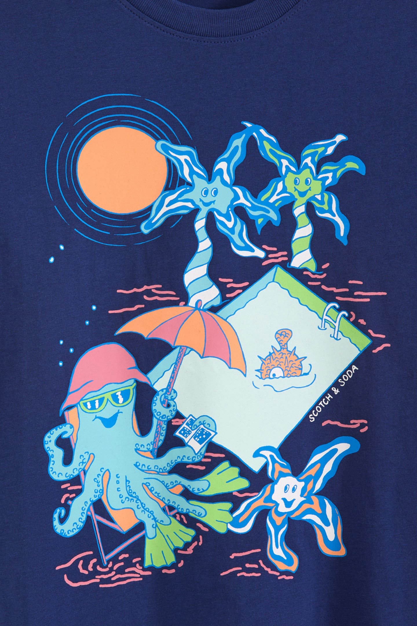 BOYS S&S GRAPHIC TEE NAVY 3