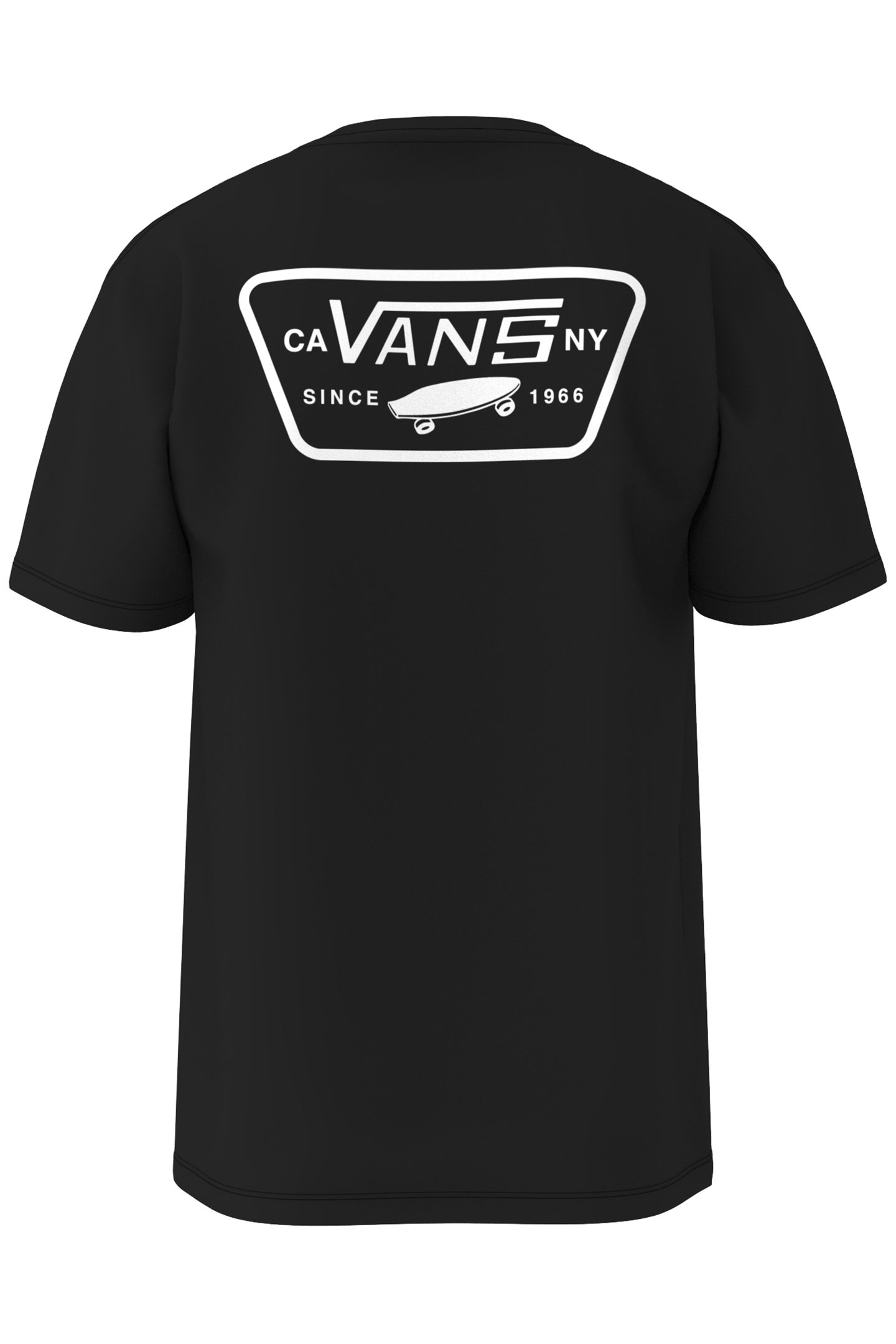 FULL PATCH BACK SS TEE BLACK/WHITE 2