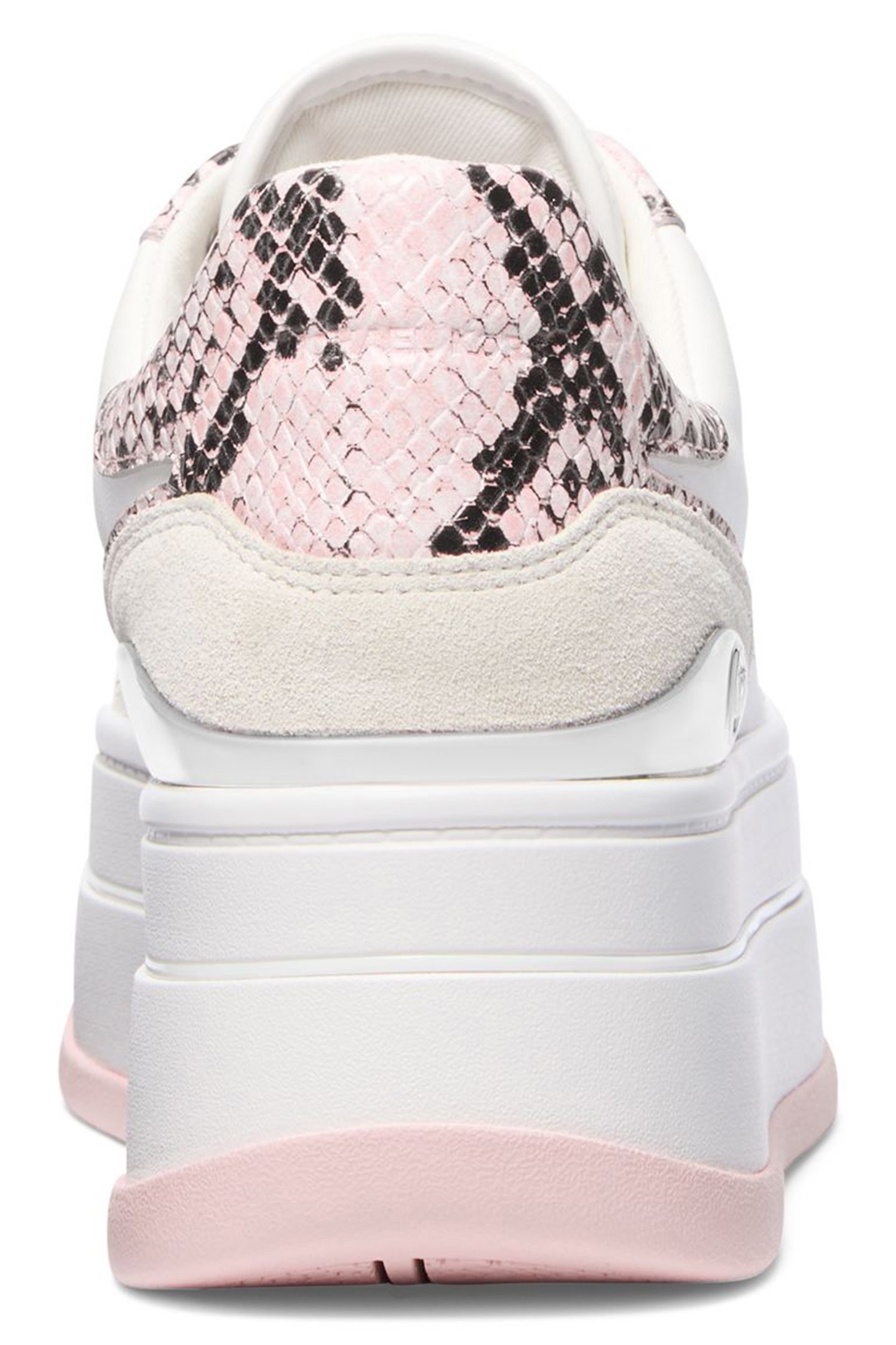 HAYES LACE UP TRAINER IN WHITE AND PINK 4