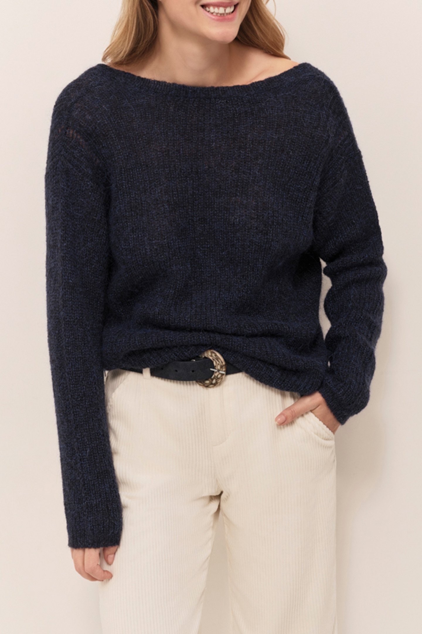 THILO - FANCY NAVY KNIT CARDIGAN 1