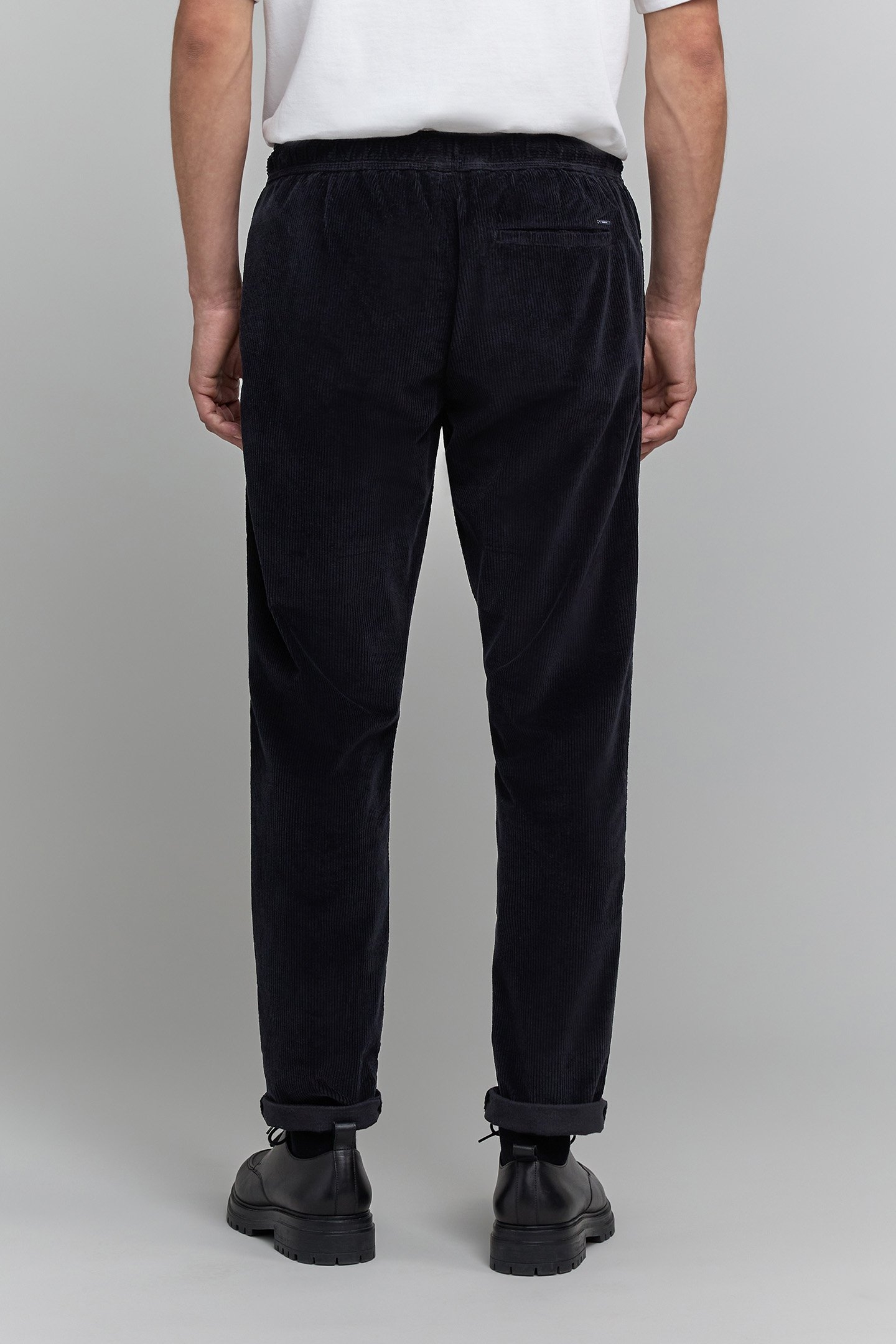 BLACK CORDUROY JOGPANTS 2