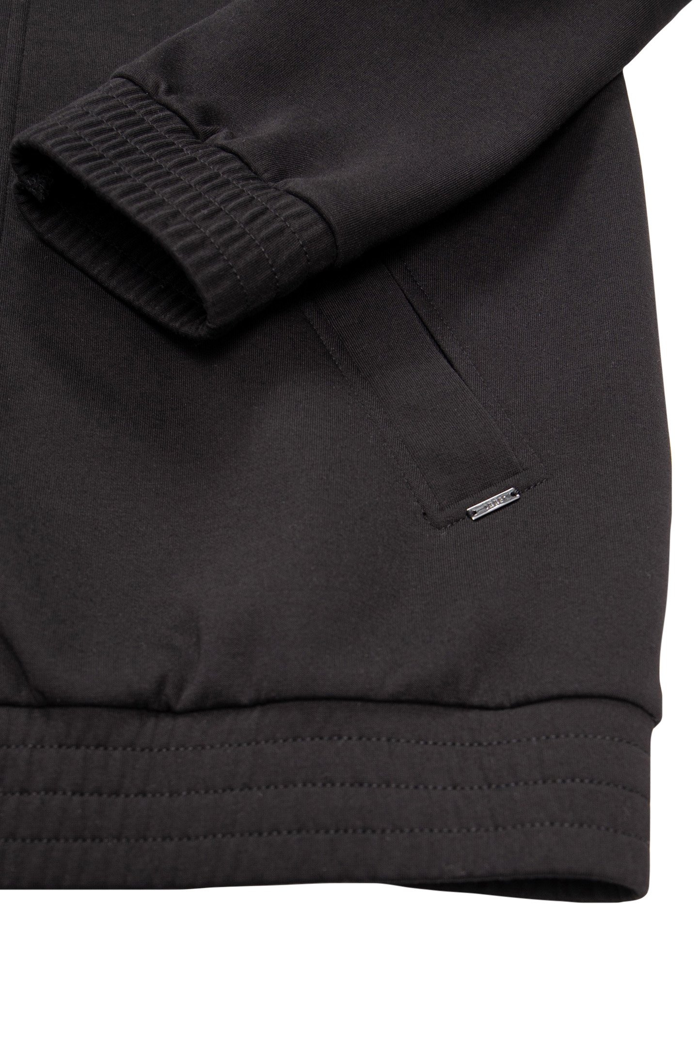 BLACK HIGH NECK ZIPPED CARDIGAN 7