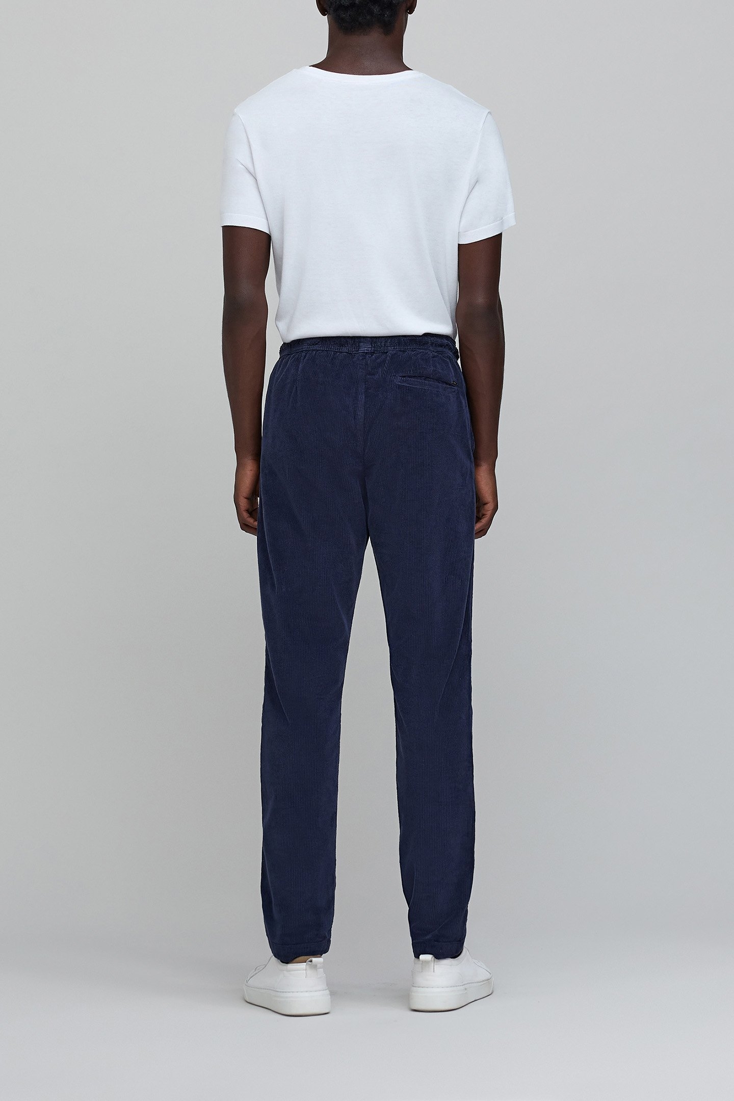 INDIGO CORDUROY JOGPANTS 4
