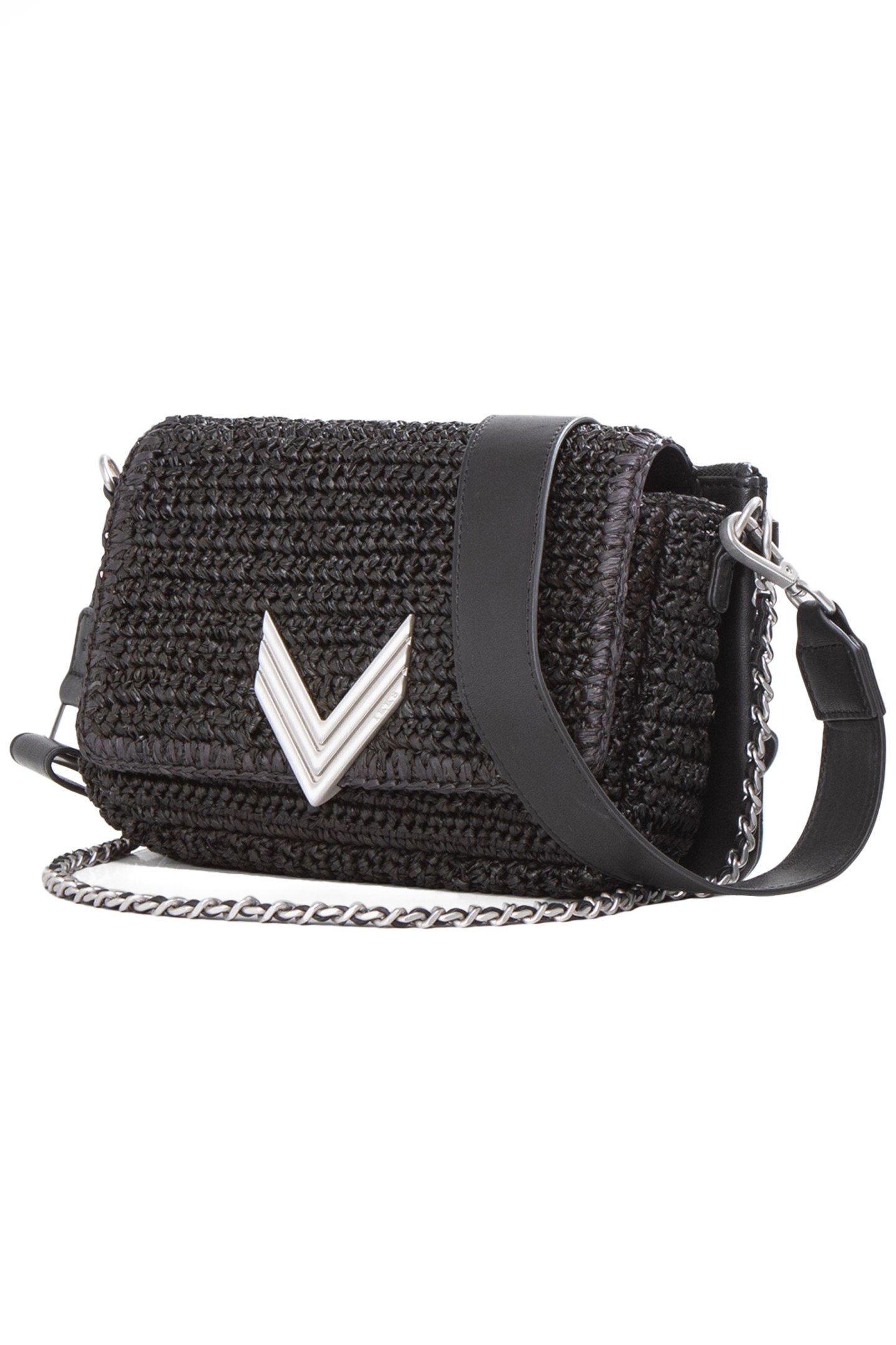 THE 111 BAMBOO BEACH BLACK MIX RAFFIA AND SUEDE FOR WOMEN 3