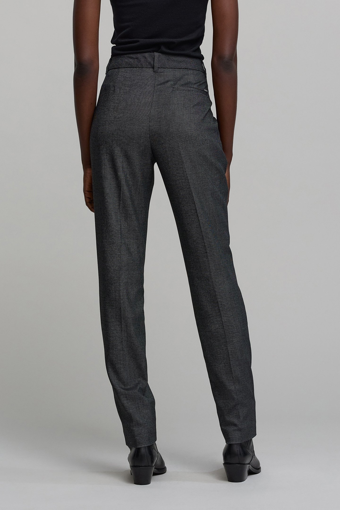 CAVIAR PATTERN STRAIGHT-LEG PANTS 2