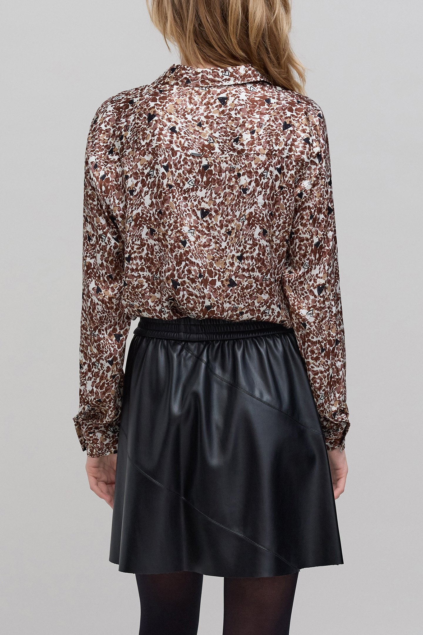 SHIRT ECRU LENZING™ ECOVERO™ ANIMAL HEARTS WOMAN 2