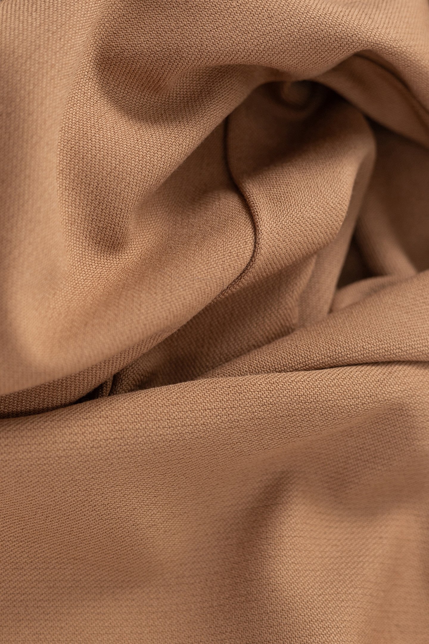 METALLIC-COATED CAMEL STRAIGHT-LEG PANTS 7