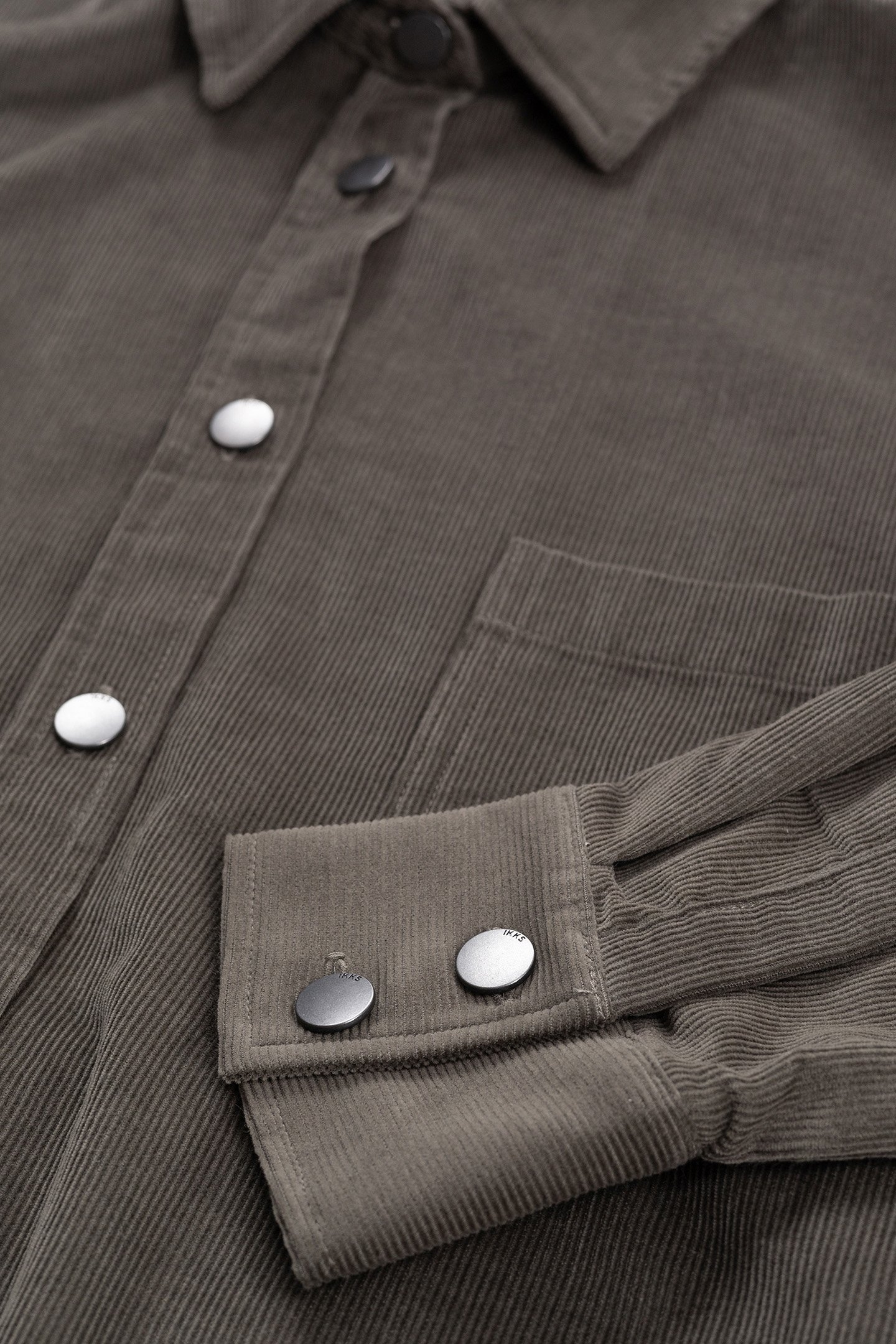 KHAKI BELTED VELOUR SHIRT DRESS 3