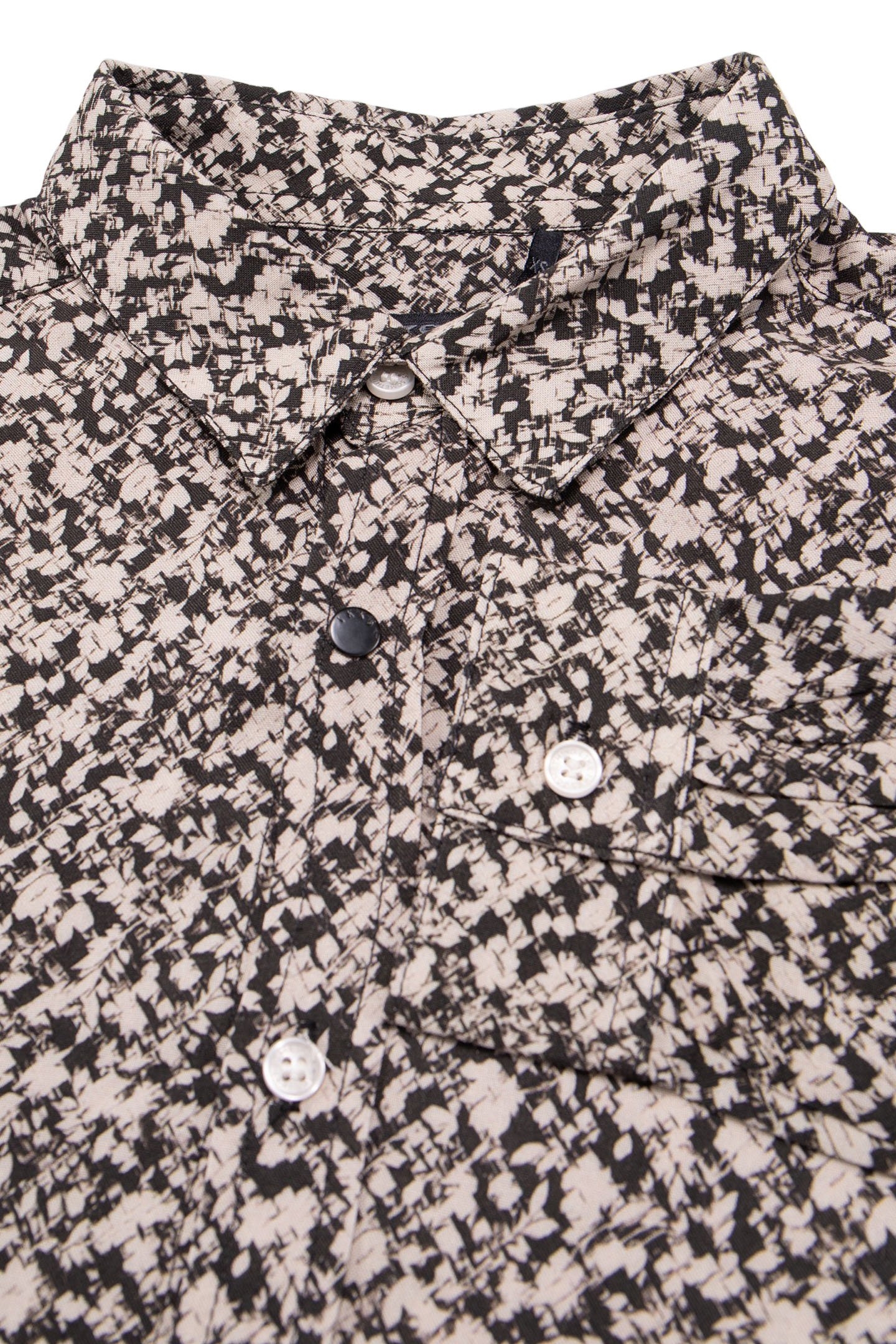 BLACK SHIRT LENZING™ ECOVERO™ GRAPHIC FLOWERS BOY 5