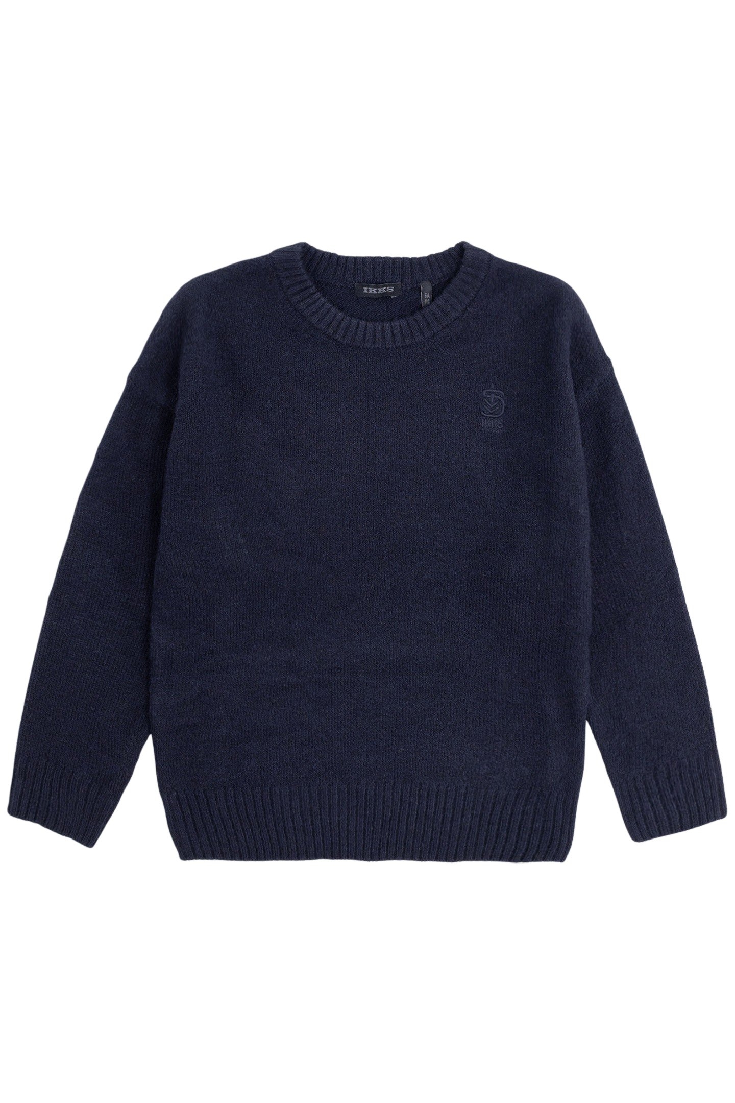 BOY'S FLUFFY KNIT NAVY SWEATER 1