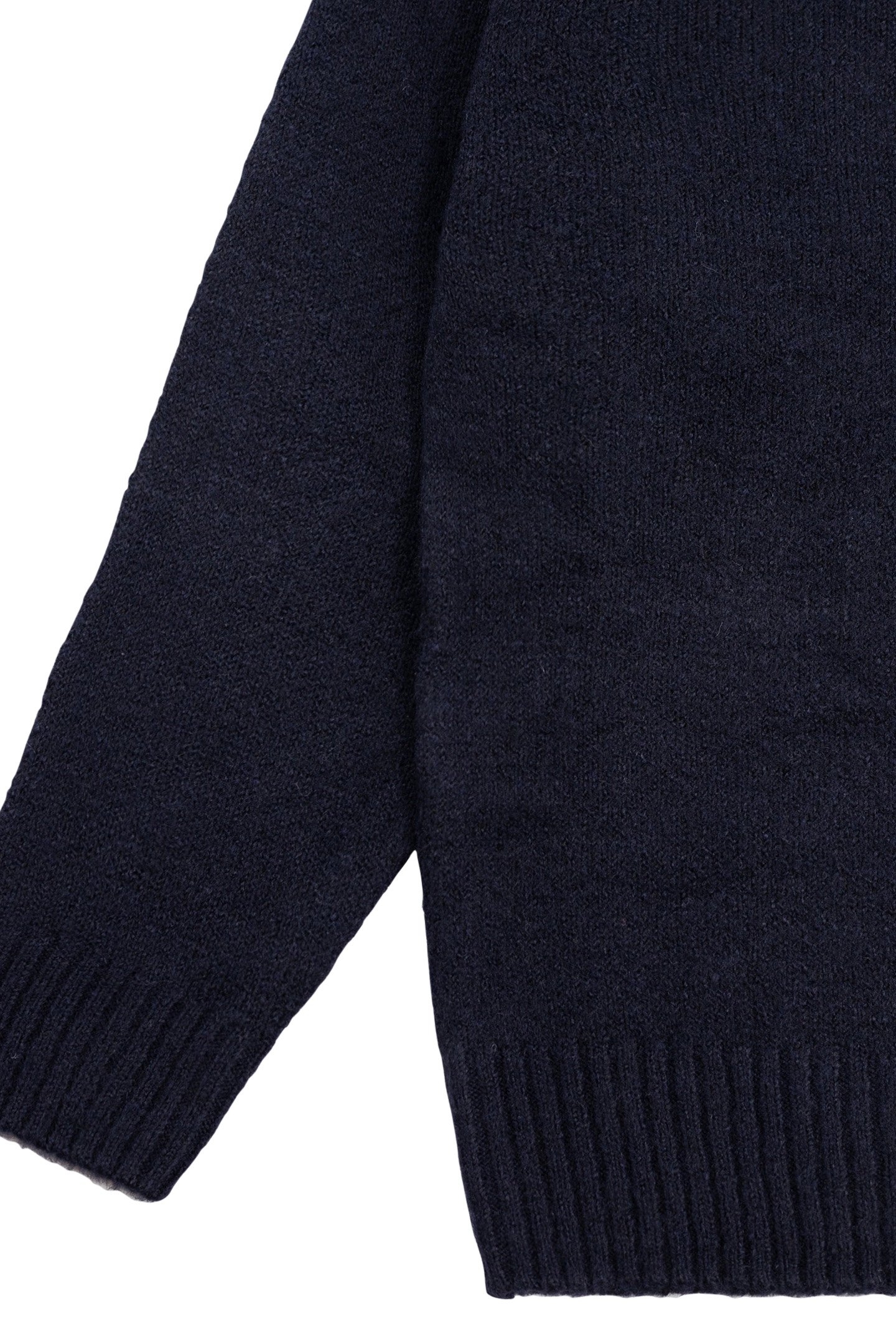 BOY'S FLUFFY KNIT NAVY SWEATER 4