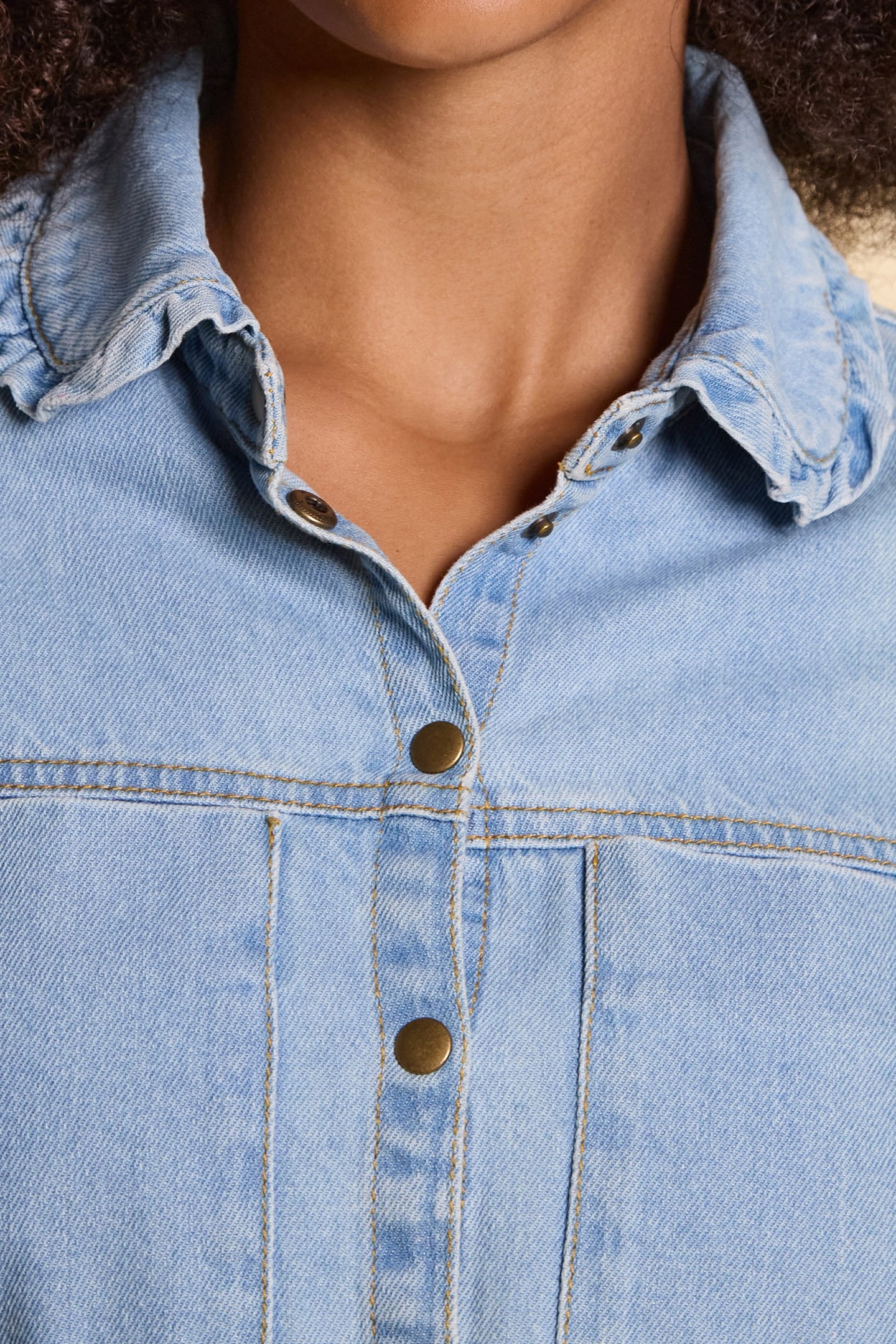 AUTHENTIC DENIM SHIRT WITH XL COLLAR 5