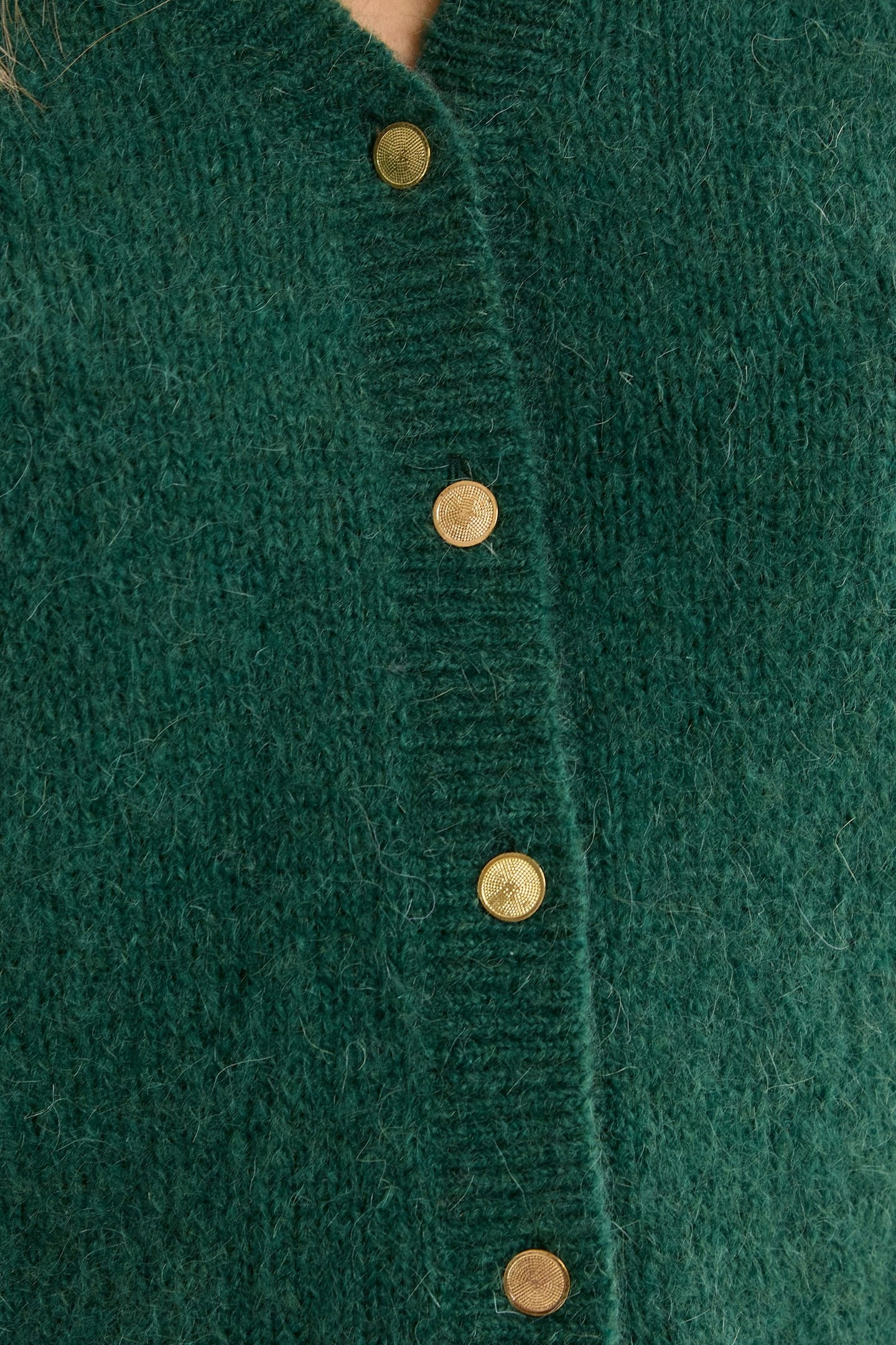 FANCY KNIT CARDIGAN MIDNIGHT GREEN 6