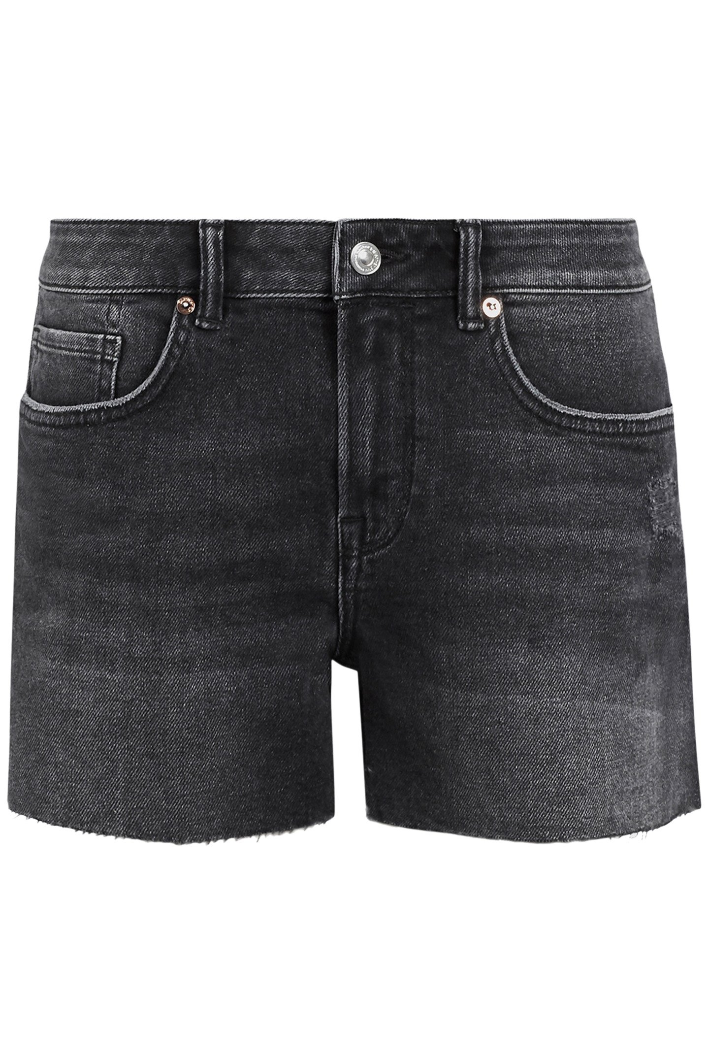 MERA CUT OFF SHORTS WASHED BLACK 1