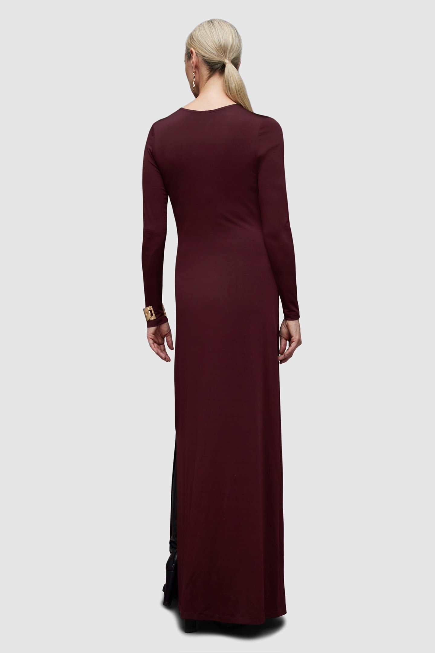 KATLYN LS MAXI DRESS WINTER ORCHID RED 2