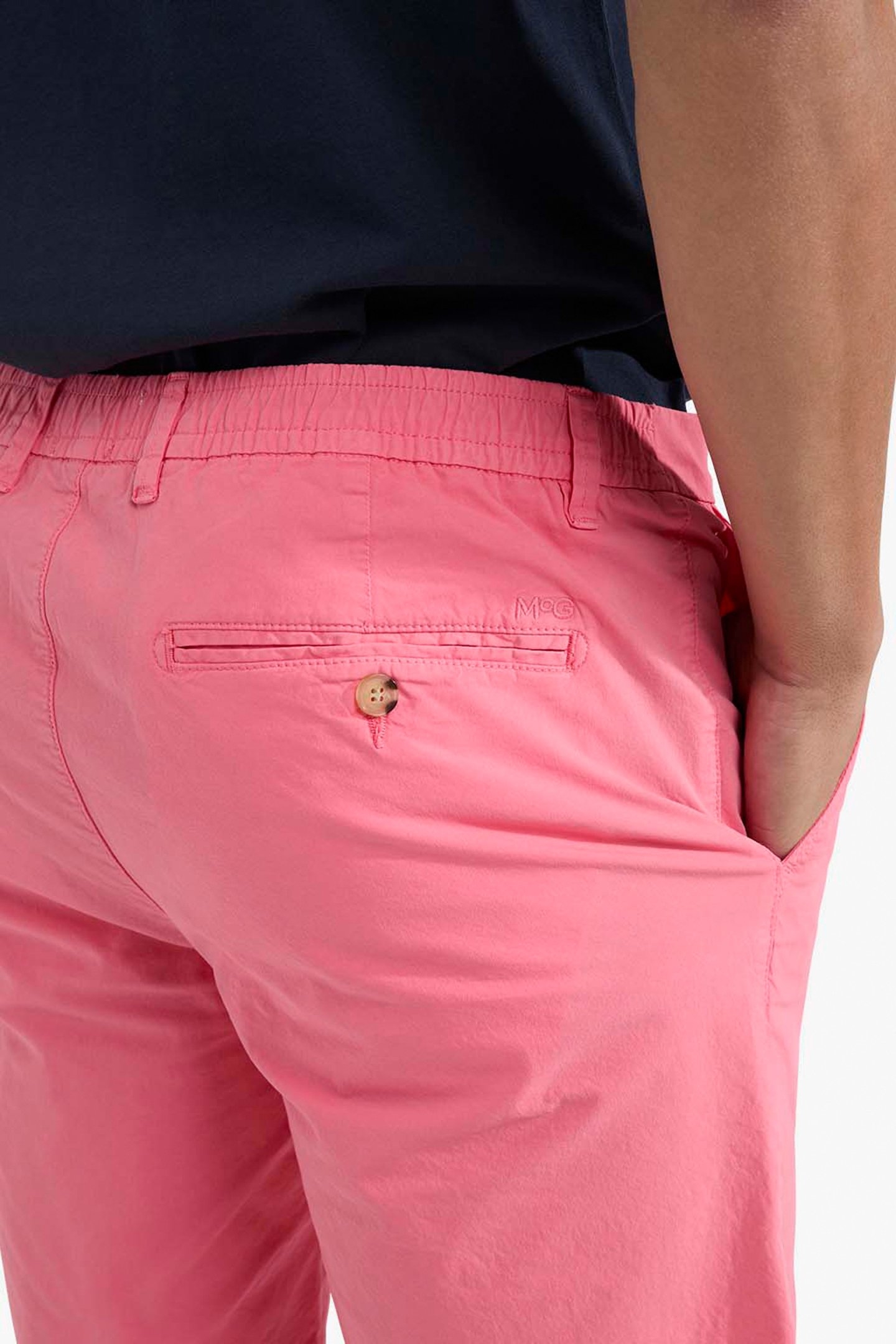 POPLIN SHORTS CORAL RED 5