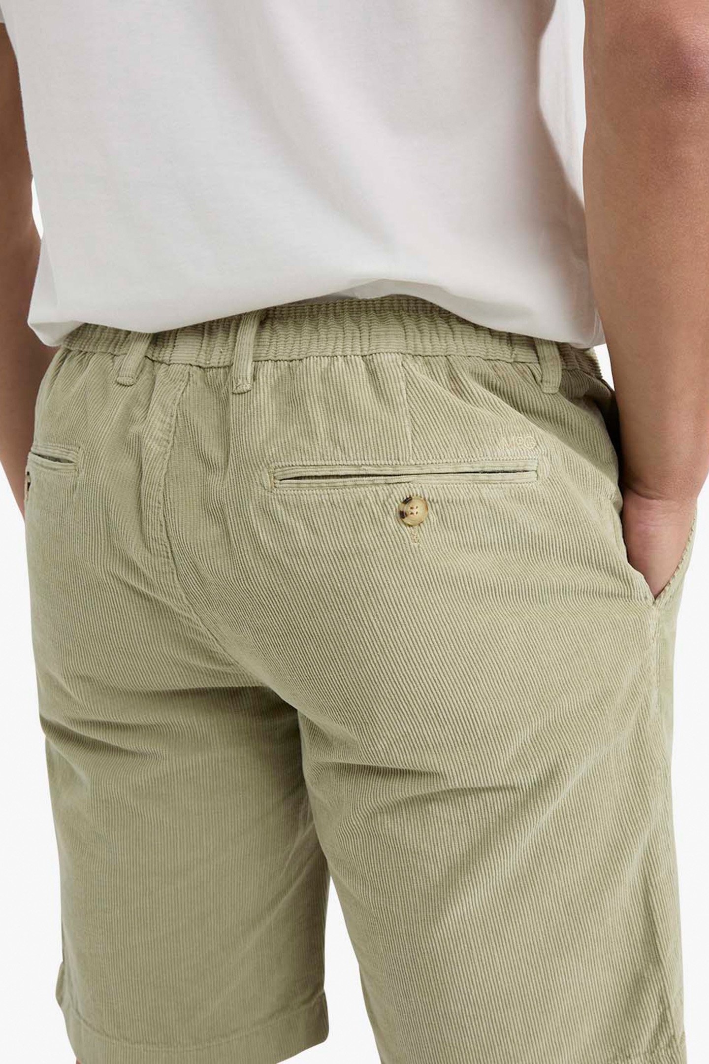 CORD SHORTS LIGHT OLIVE 5