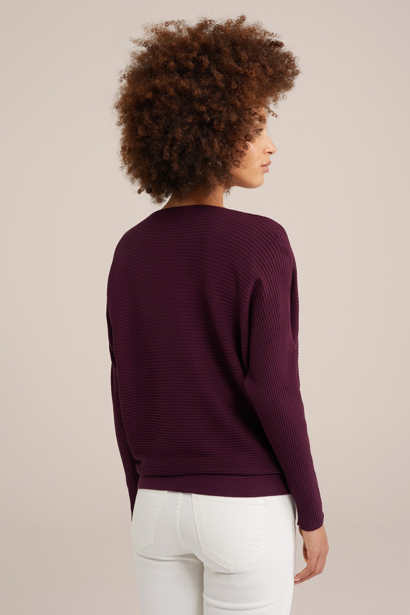 KNITTED PULLOVER DARK PURPLE 2