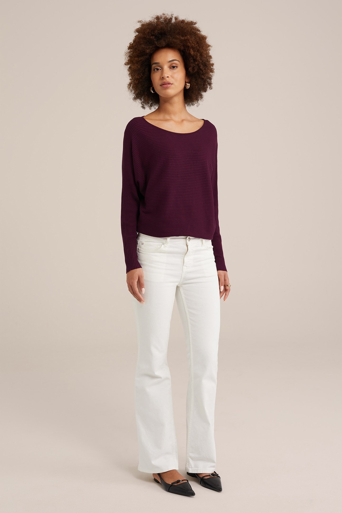 KNITTED PULLOVER DARK PURPLE 3