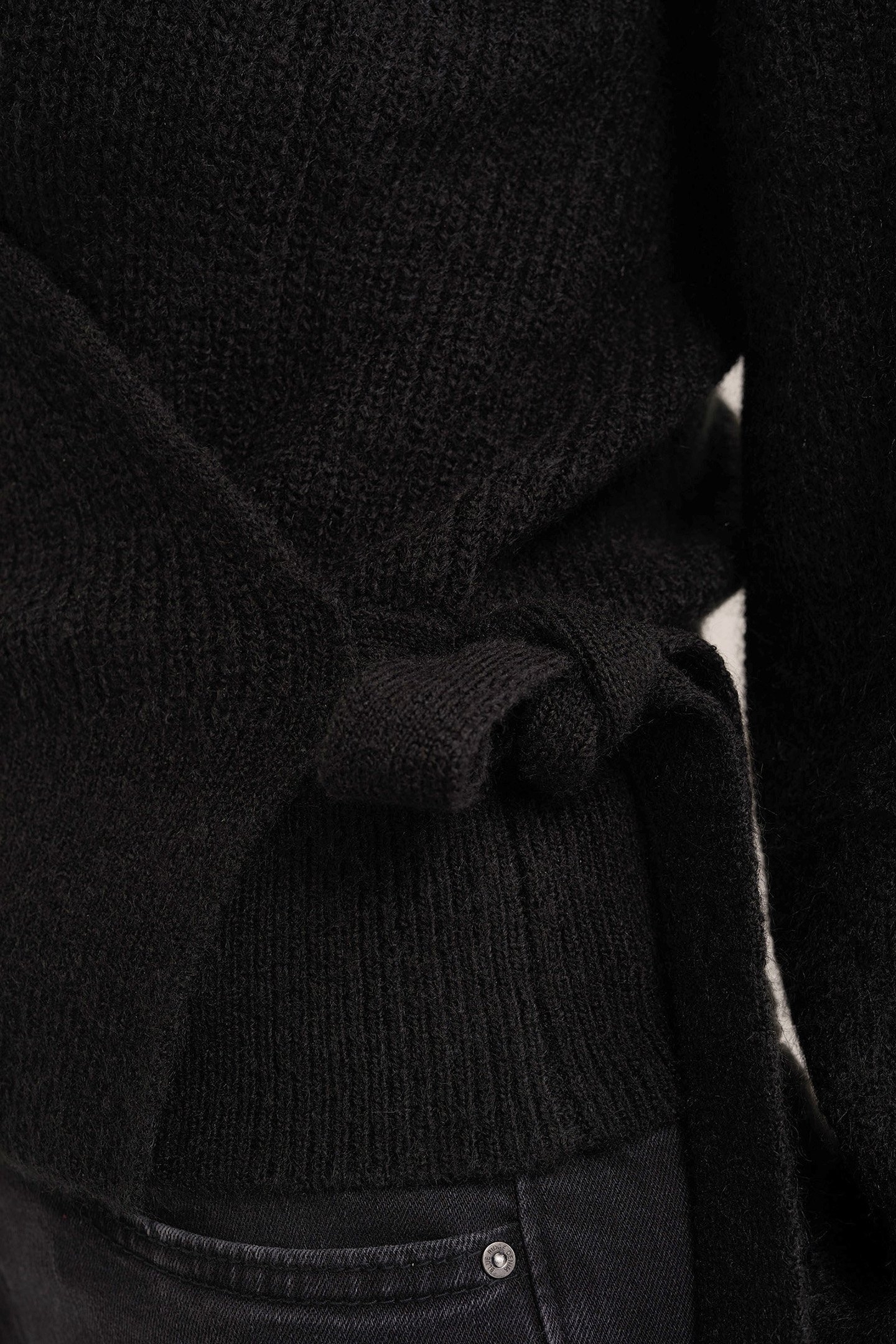 WRAP CARDIGAN BLACK 5