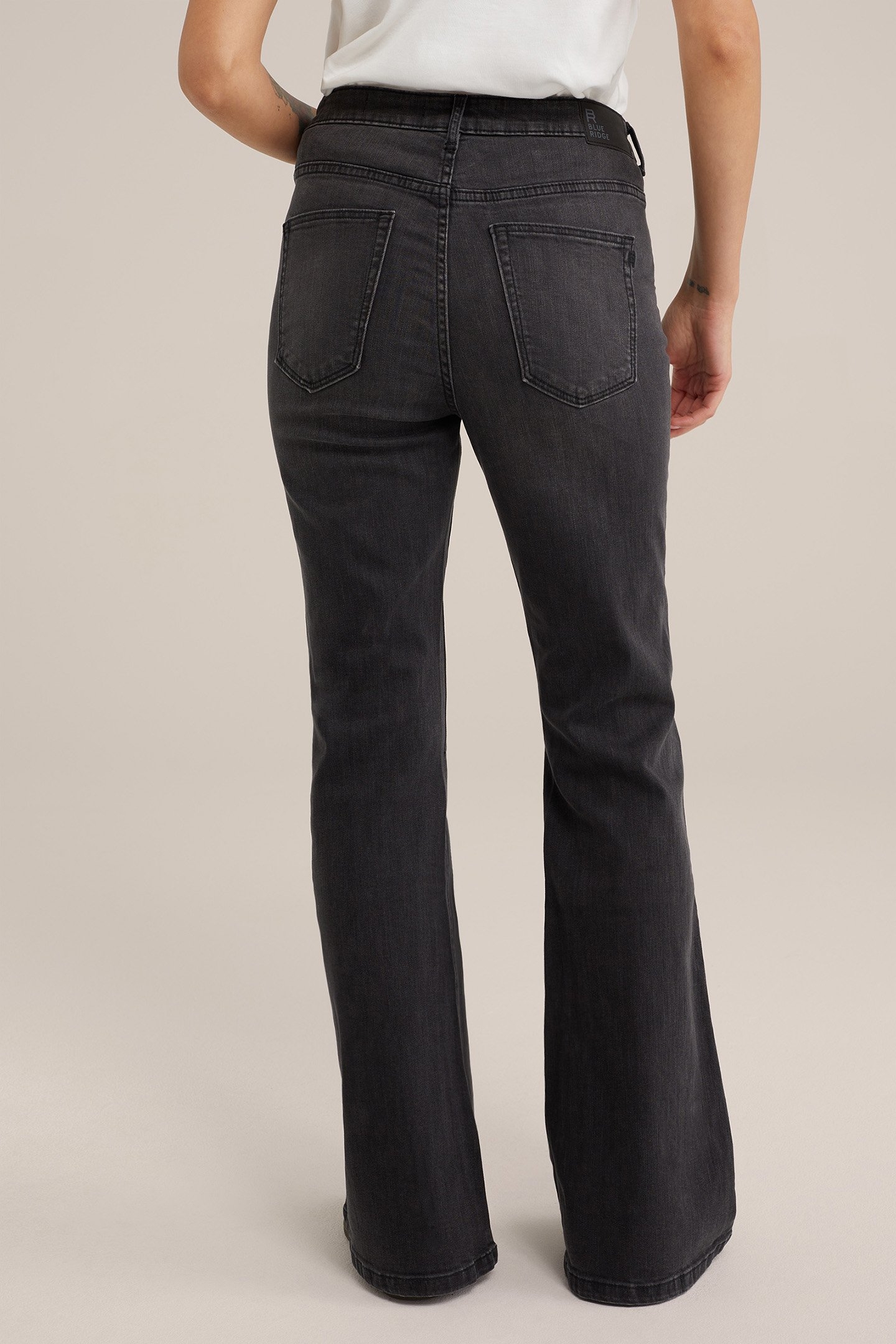 5-POCKET HIGH WAIST DARK GREY 2