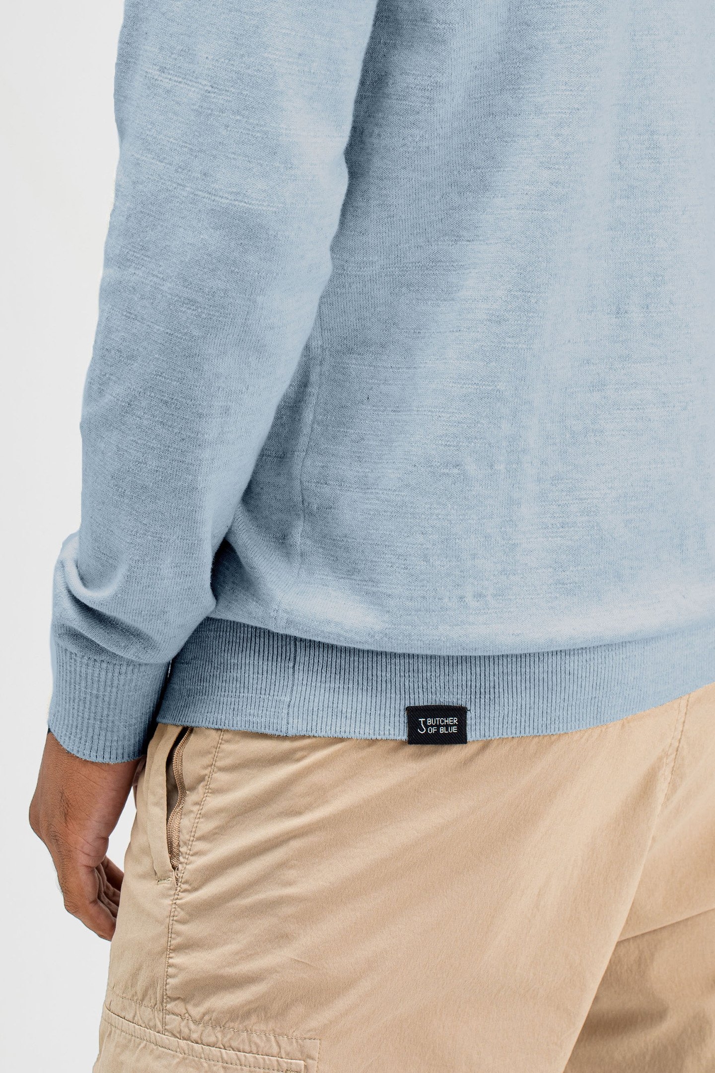 LT CLIFDEN HALF ZIP LAGOON BLUE 6