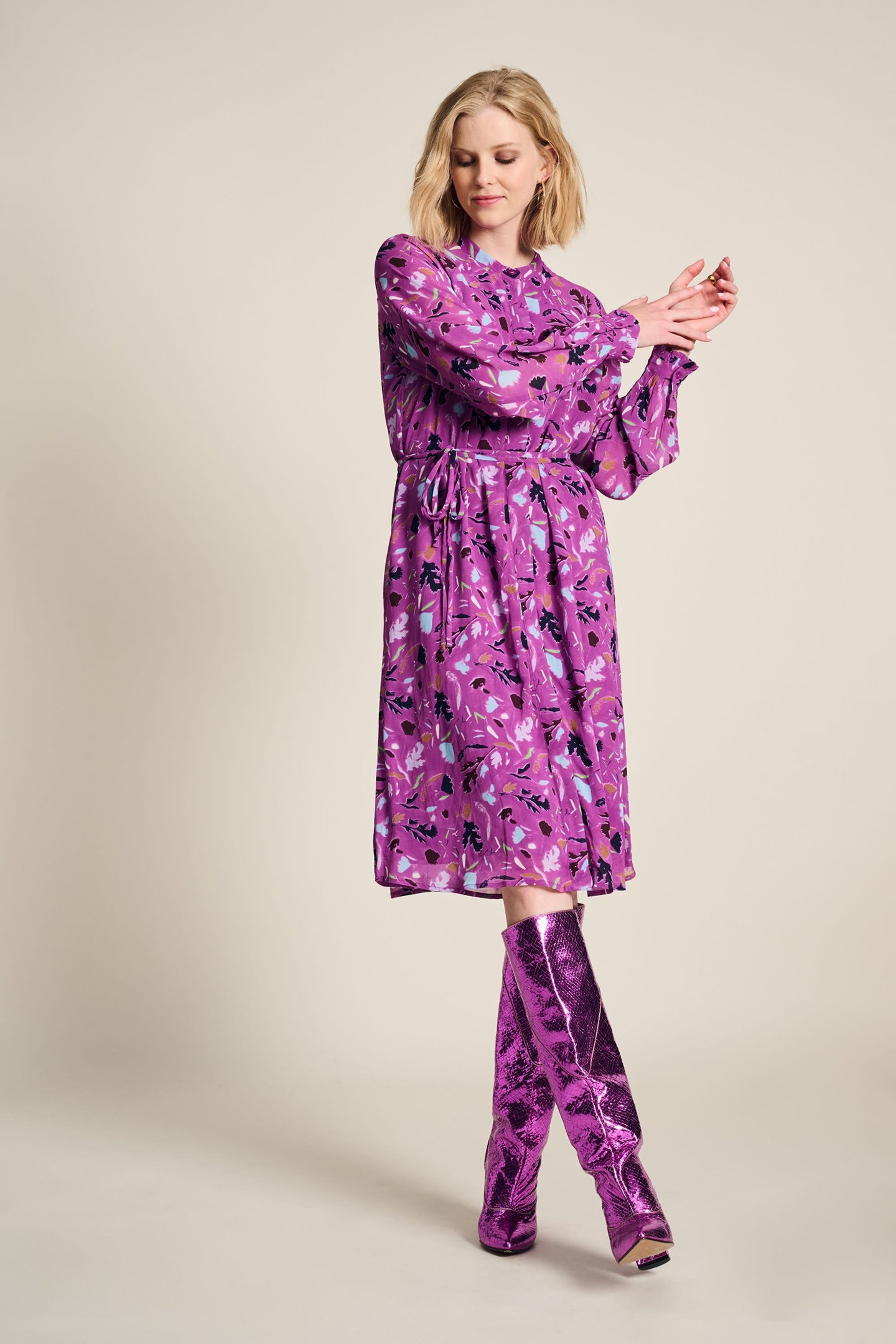 DRESS - FEATHERFEST CACTUS PINK 4